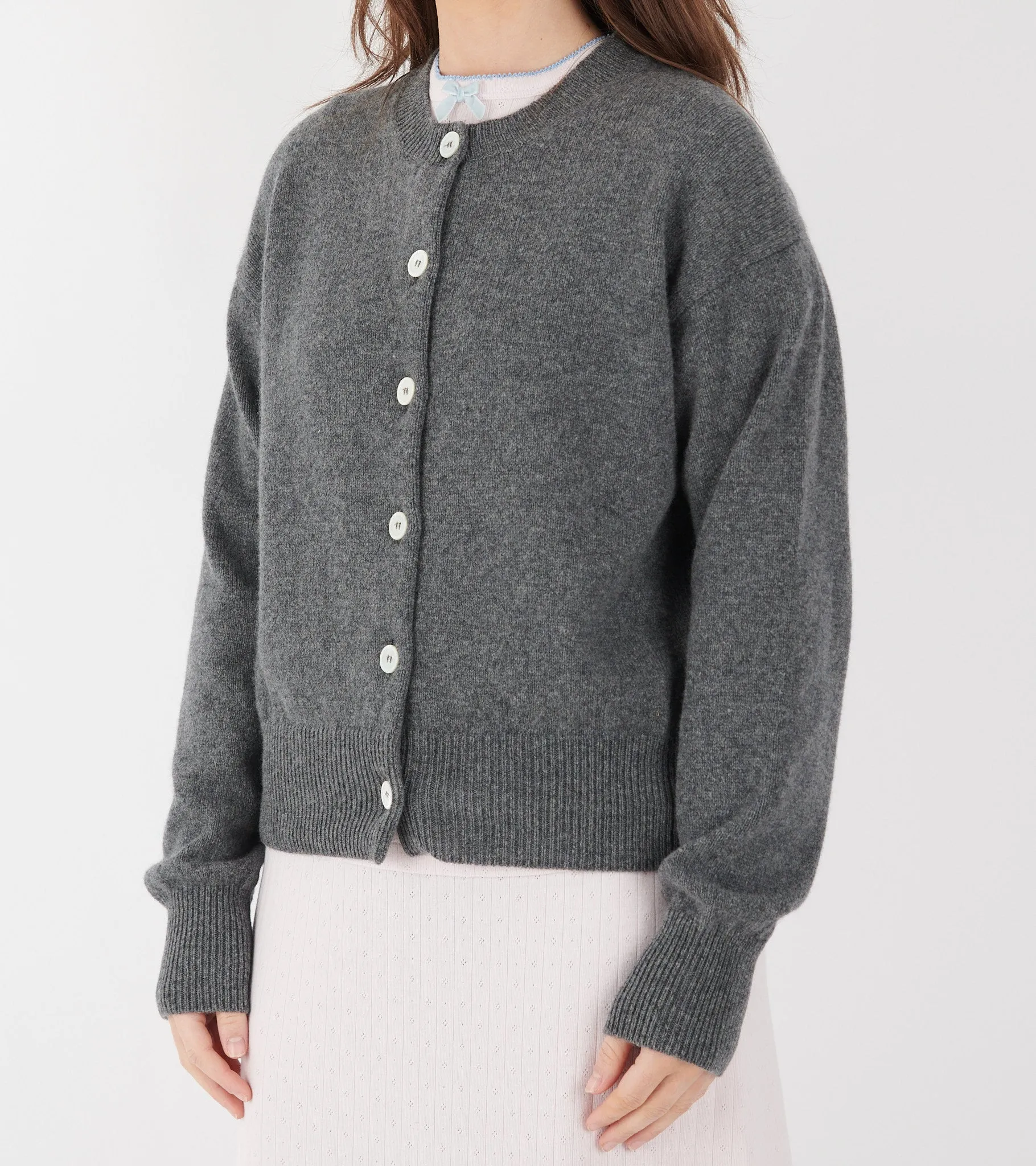 Ada Crewneck Cardigan Derby Grey sold by Dr. Adams product image thumbnail 3