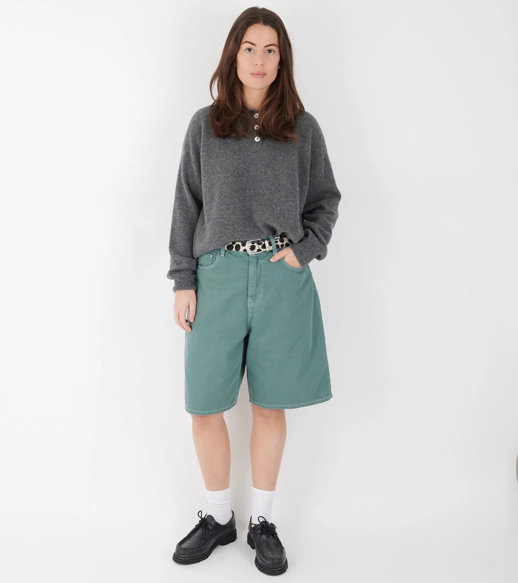 W Brandon Shorts Silver Pine Stone Dyed sold by Dr. Adams product image thumbnail 2