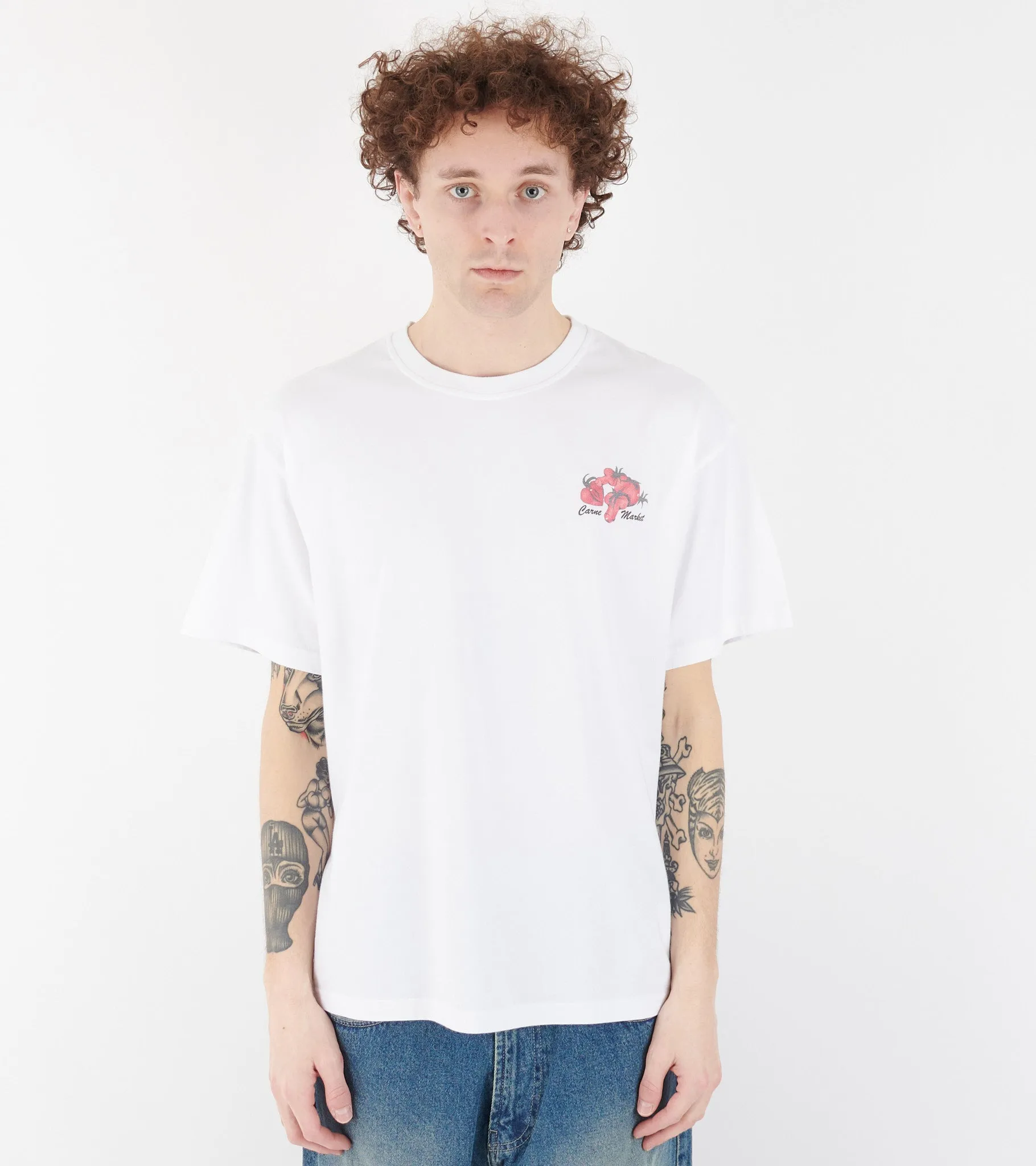 Saucy Tomatoes T-shirt White sold by Dr. Adams product image thumbnail 3