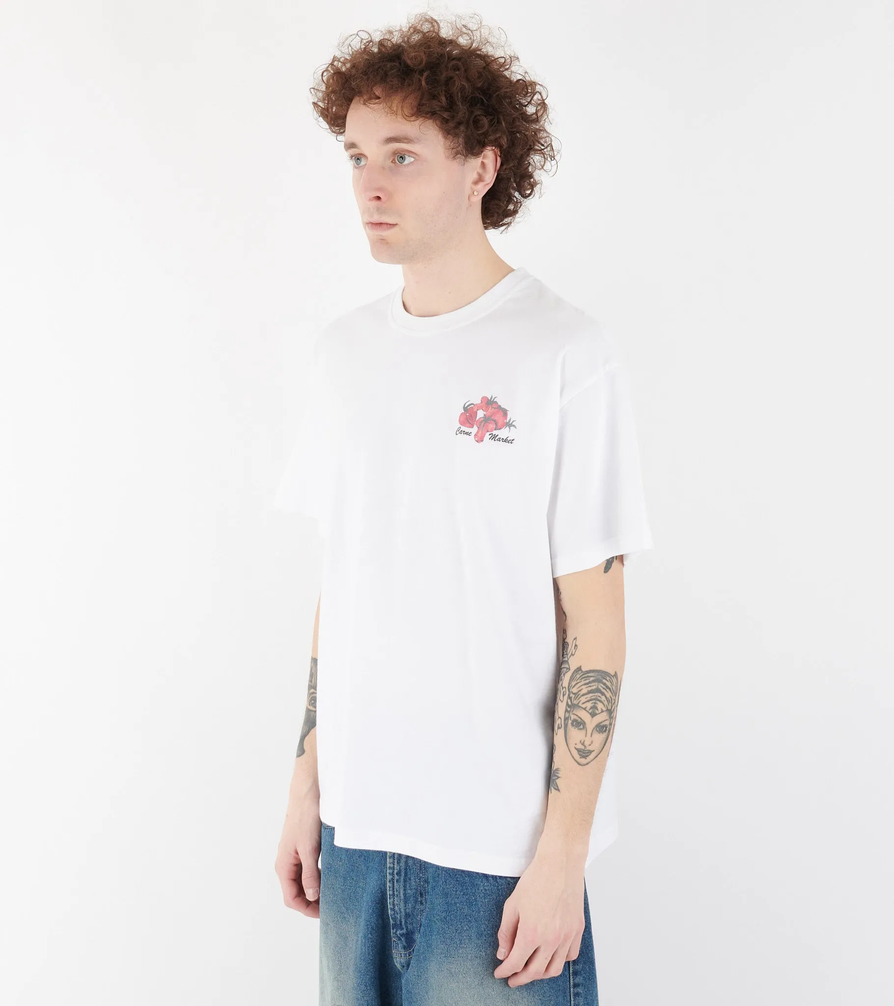 Saucy Tomatoes T-shirt White sold by Dr. Adams product image thumbnail 4