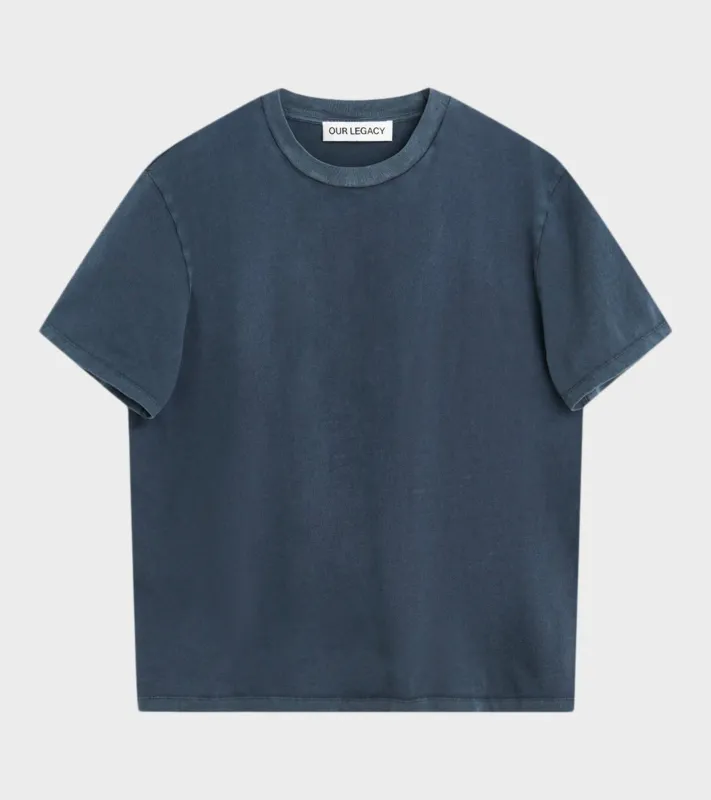 Box T-shirt Worn Blue Legacy Jersey made by Our Legacy