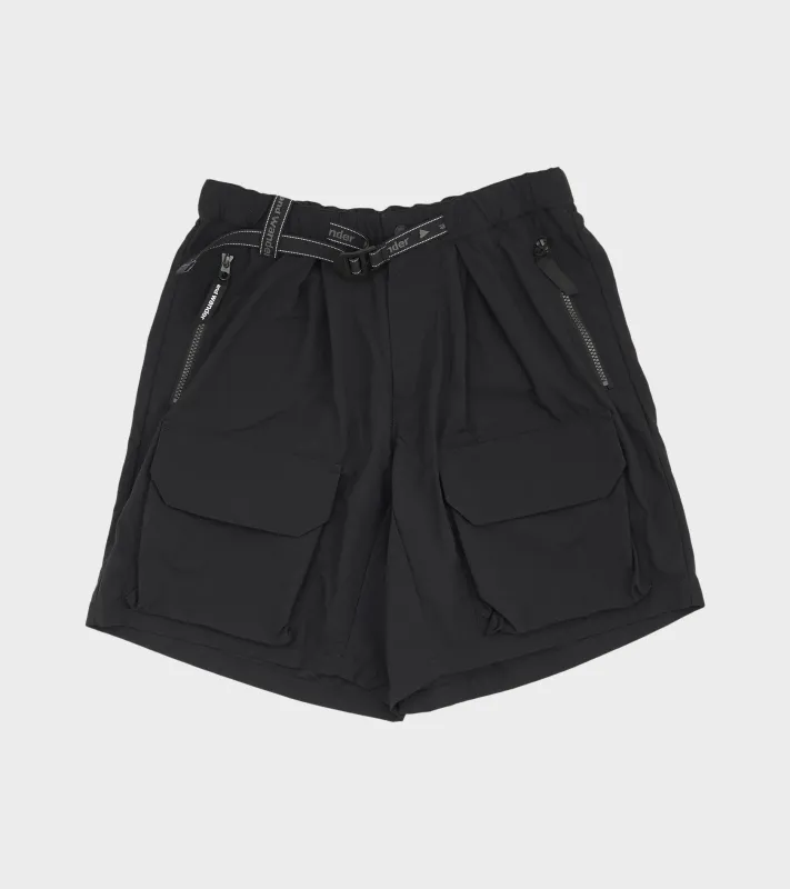 Nylon Twill Shorts Black sold by Dr. Adams
