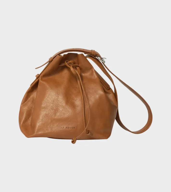 Full Grain Leather Bucket Bag Cognac sold by Dr. Adams