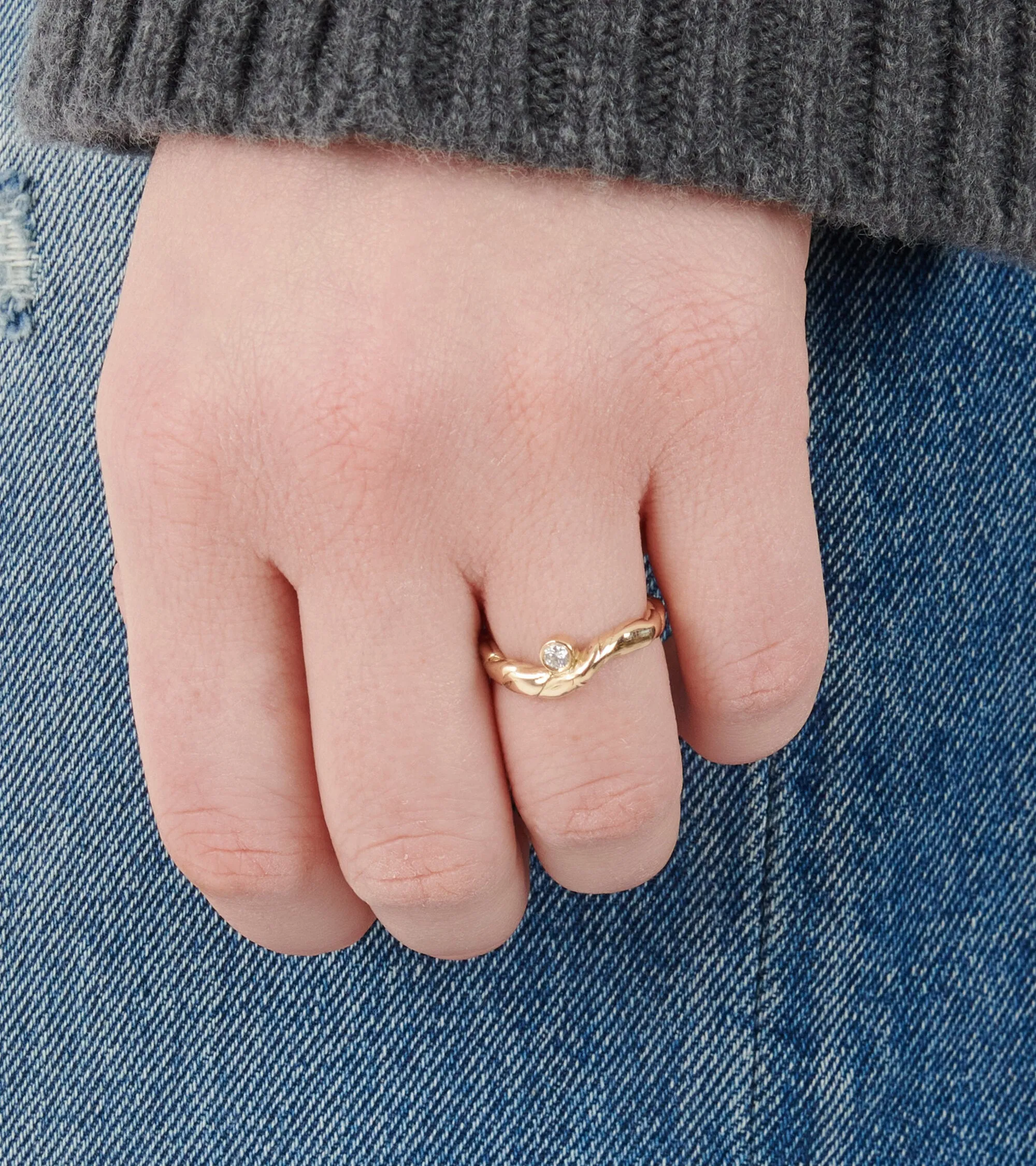 Curva Diamond Ring Gold sold by Dr. Adams product image thumbnail 3