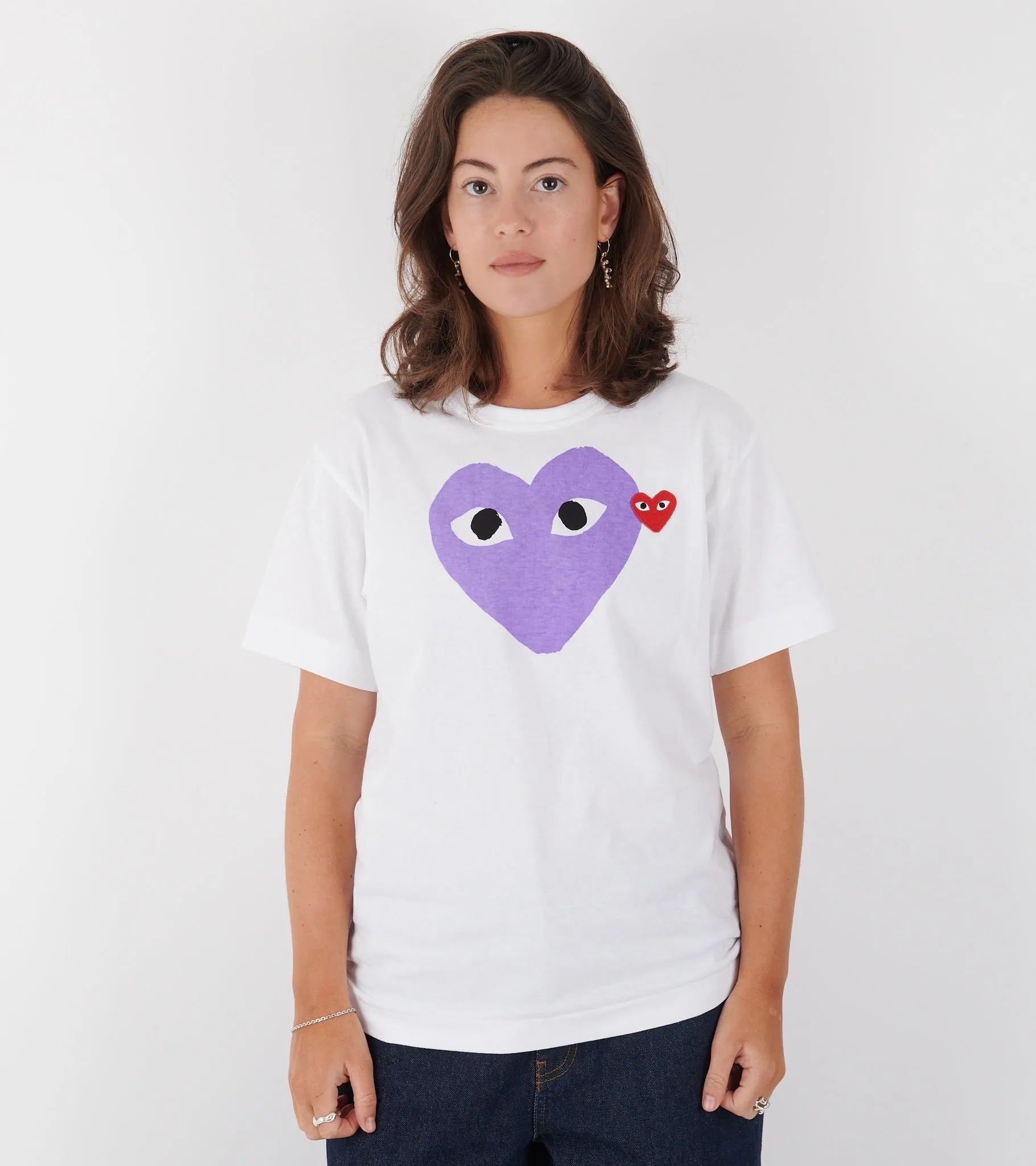 U Big Purple Heart T-shirt White sold by Dr. Adams product image thumbnail 2