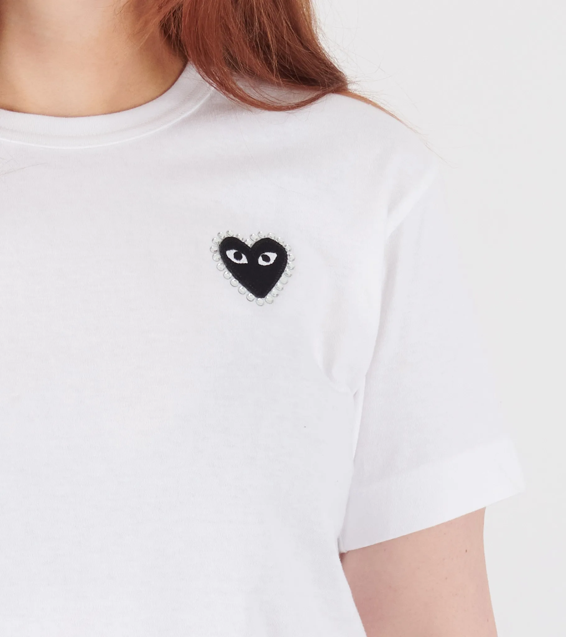 U T-Shirt Black Rhinestone Emblem White sold by Dr. Adams product image thumbnail 3