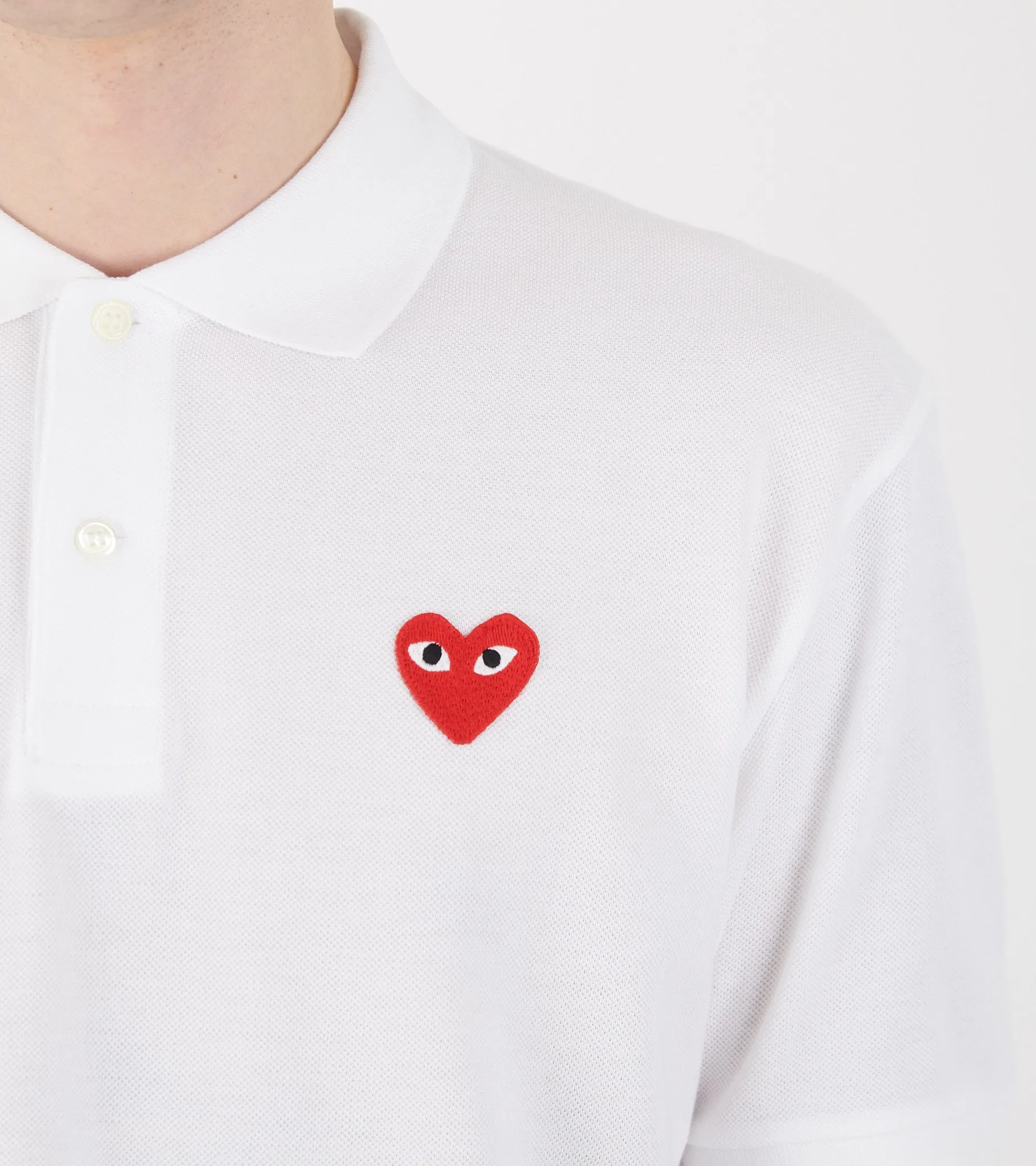 U Red Heart S/S Polo White sold by Dr. Adams product image thumbnail 5