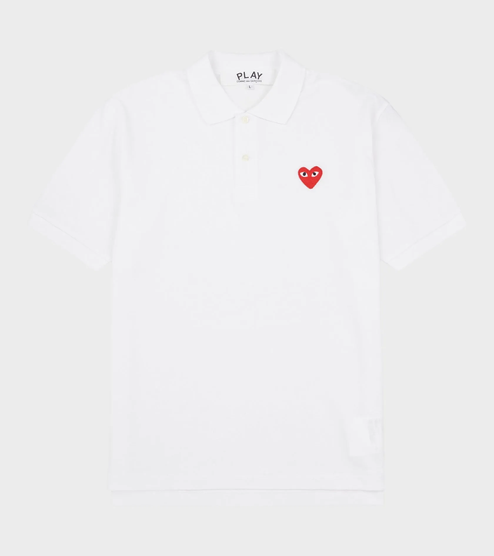 U Red Heart S/S Polo White sold by Dr. Adams