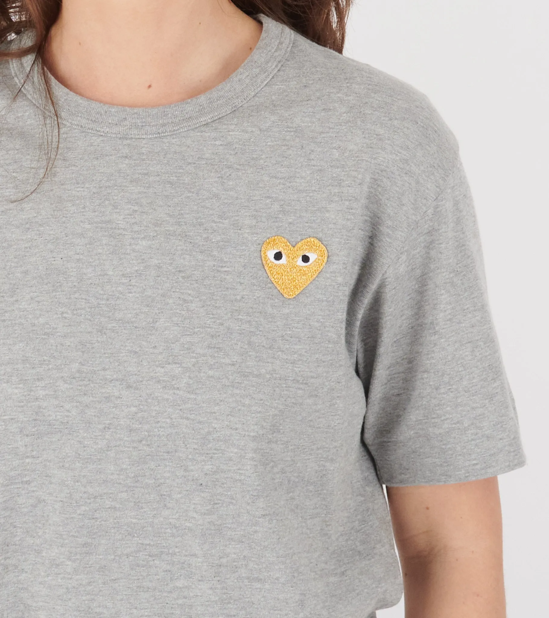 U Gold Heart T-shirt Grey sold by Dr. Adams product image thumbnail 3