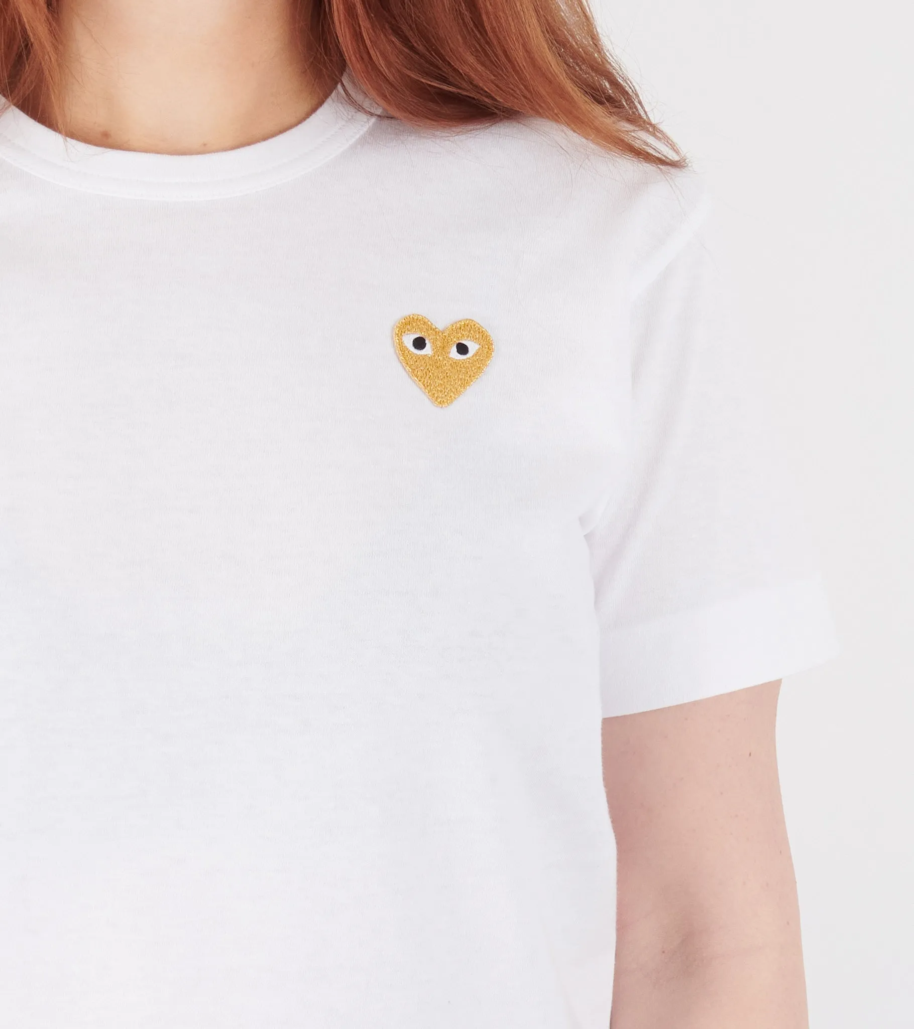 U Gold Heart T-shirt White sold by Dr. Adams product image thumbnail 3