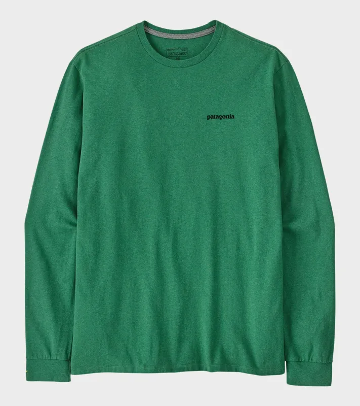M's L/S P-6 Logo Responsibili-Tee Heartleaf Green made by Patagonia