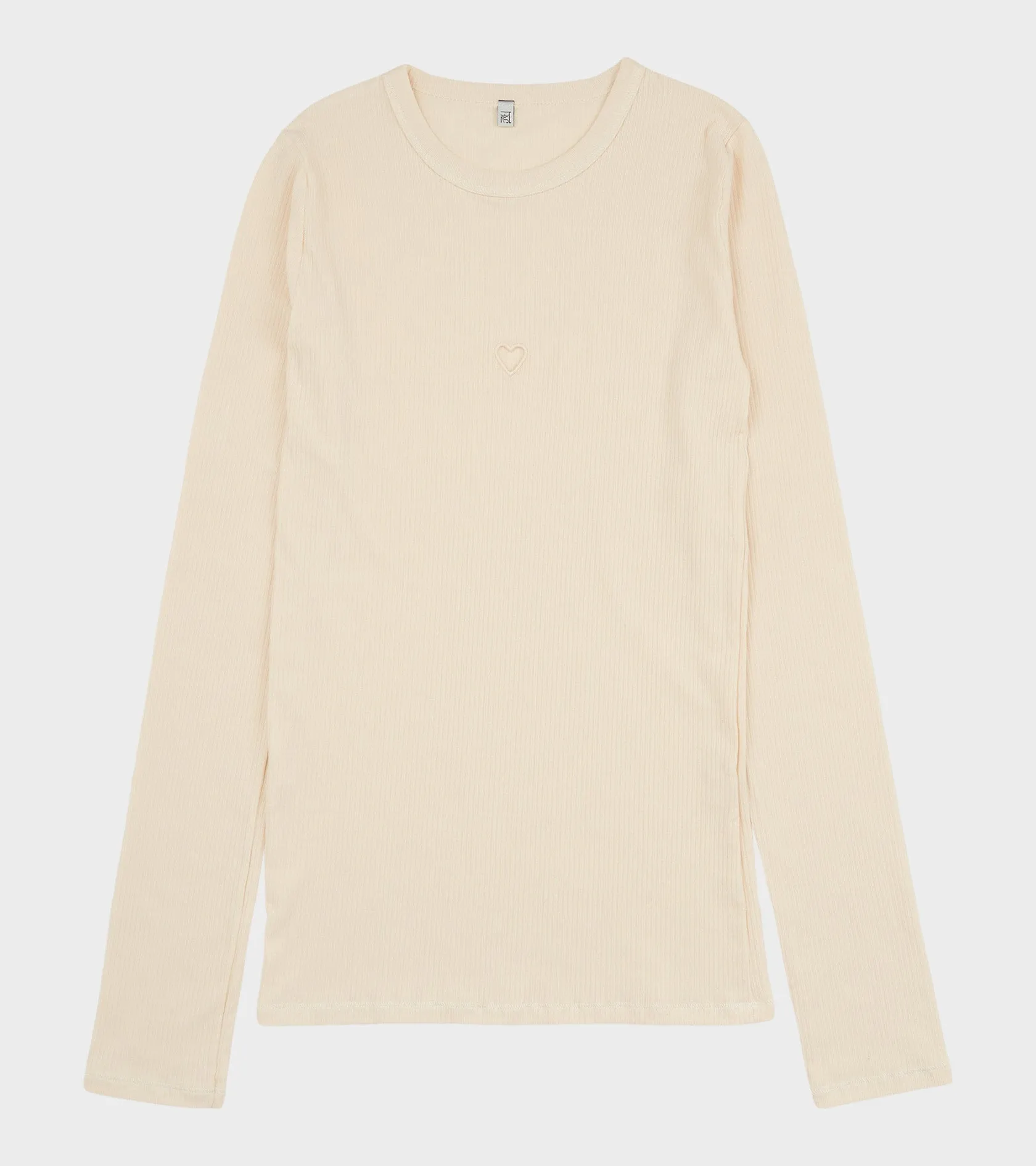 Heart Long Sleeve Tee Undyed sold by Dr. Adams