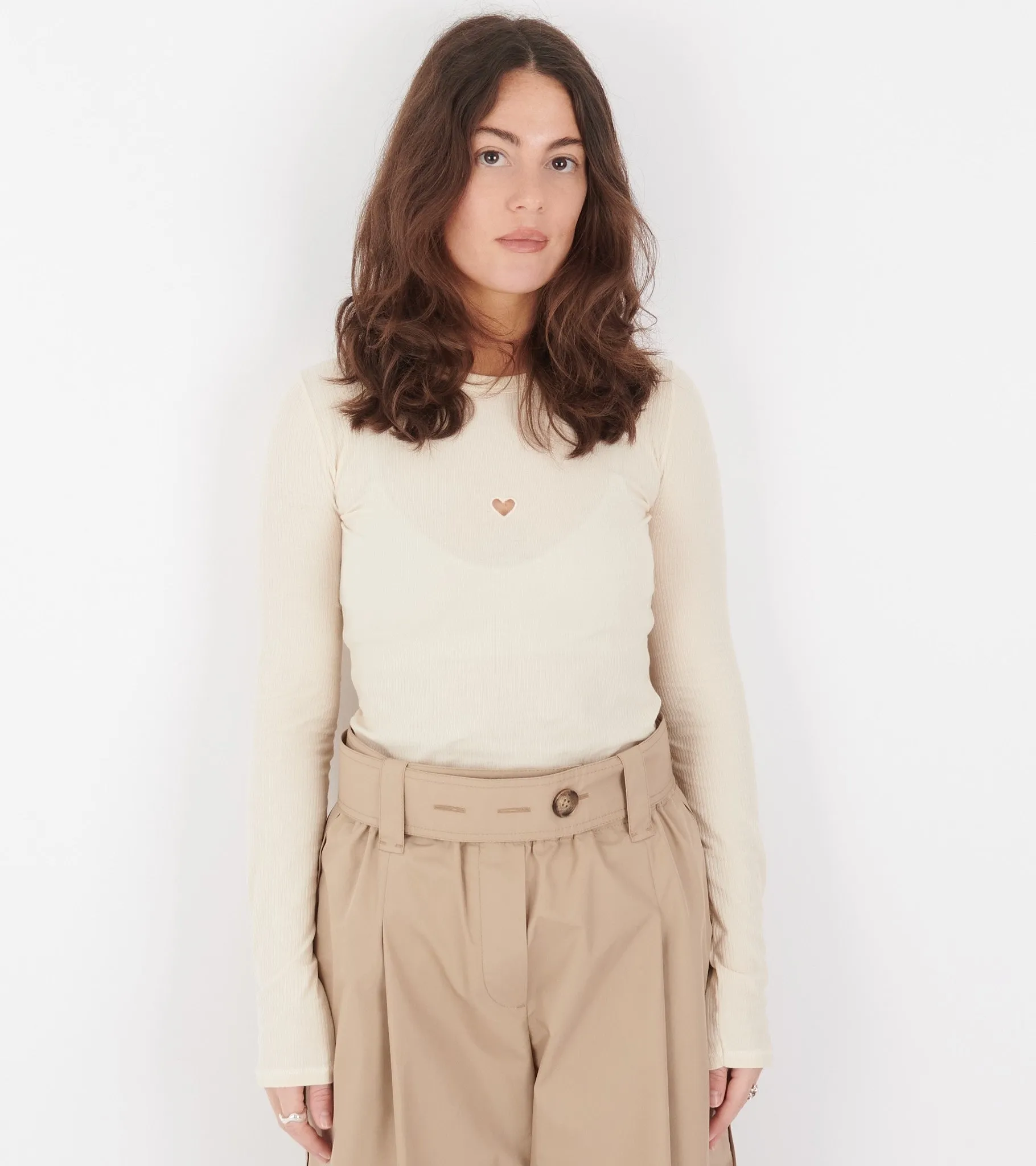 Heart Long Sleeve Tee Undyed sold by Dr. Adams product image thumbnail 2