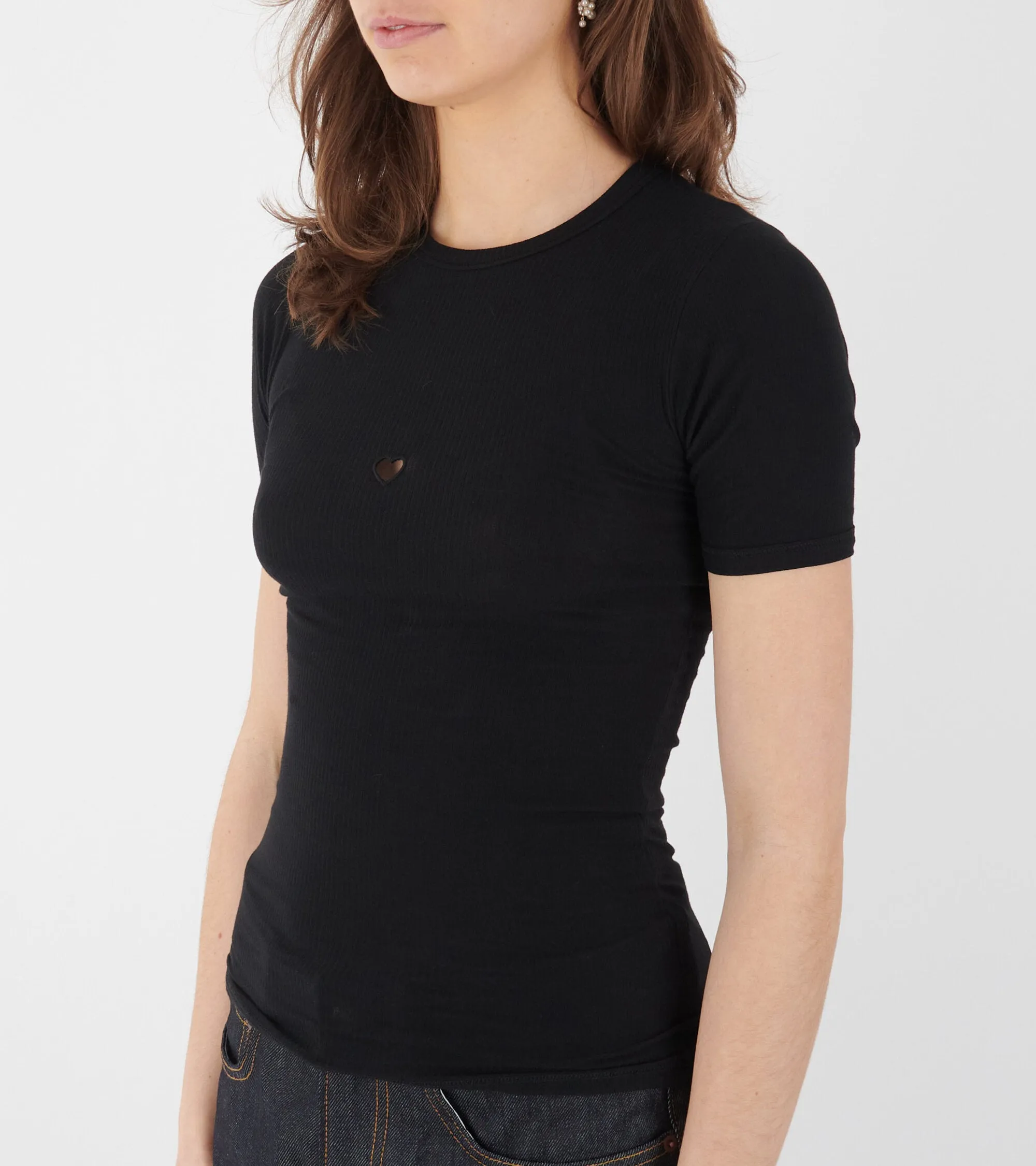 S/S Heart T-shirt Black sold by Dr. Adams product image thumbnail 3