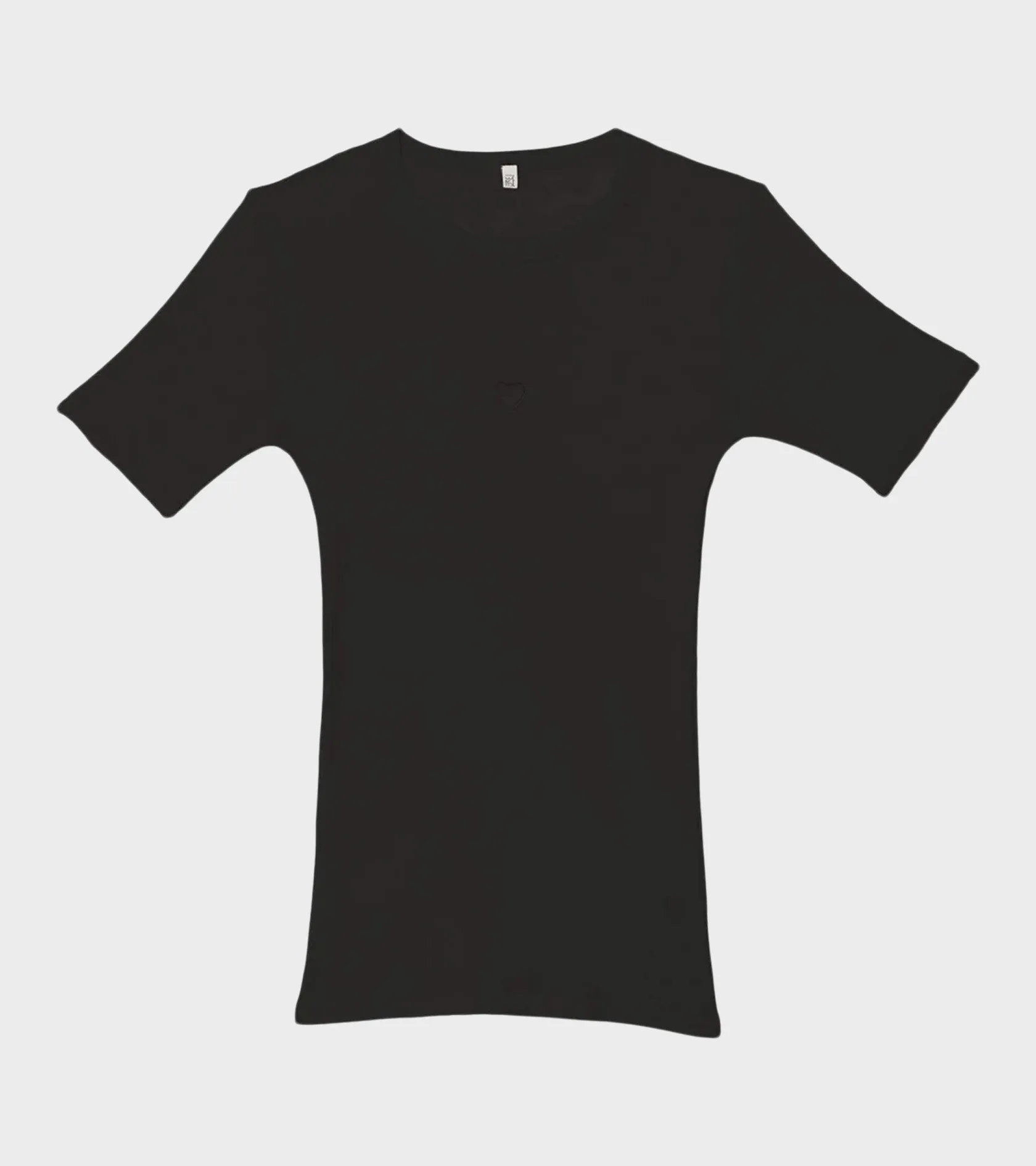 S/S Heart T-shirt Black sold by Dr. Adams