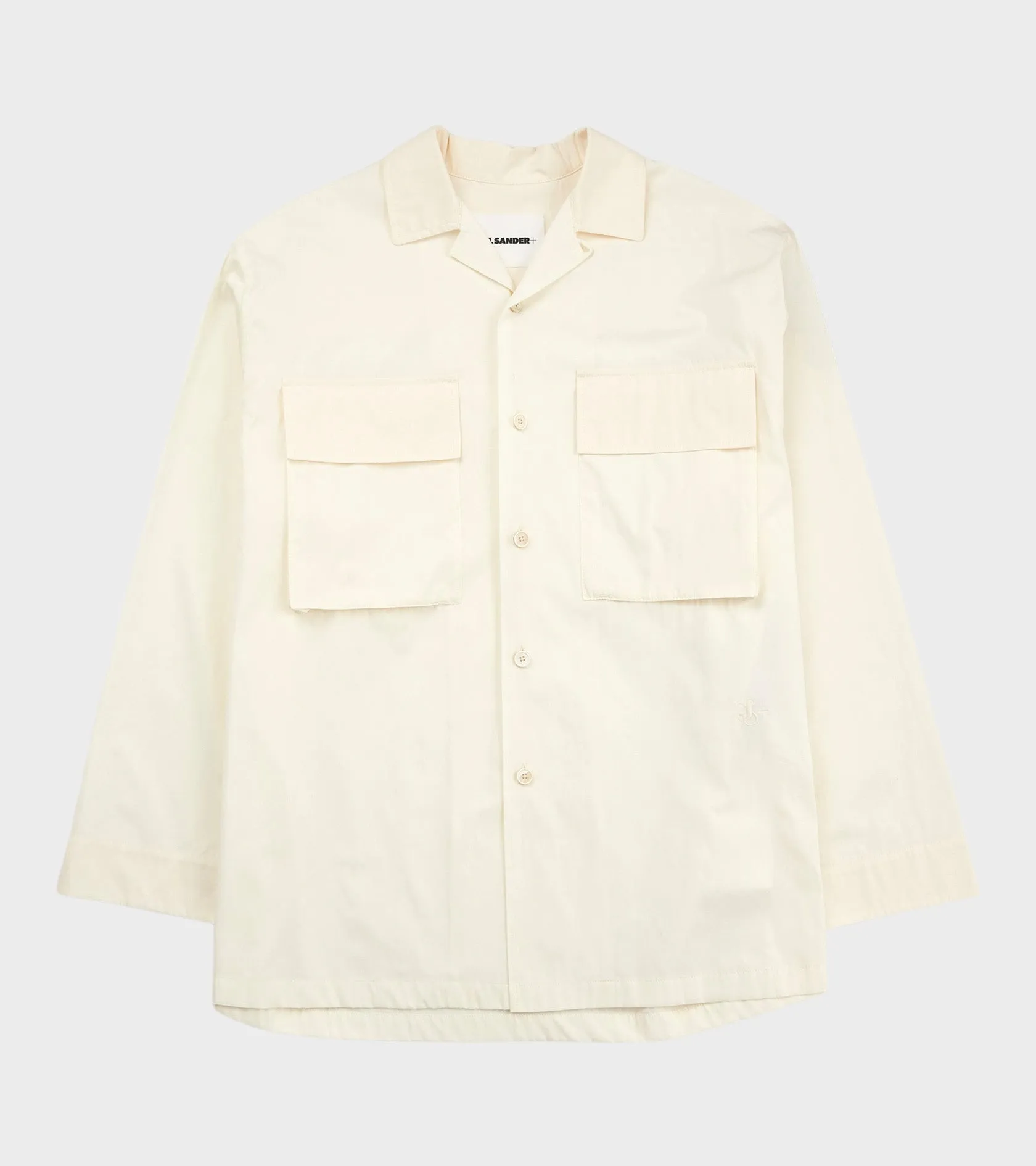 Glass Finished Poplin Shirt Eggshell sold by Dr. Adams