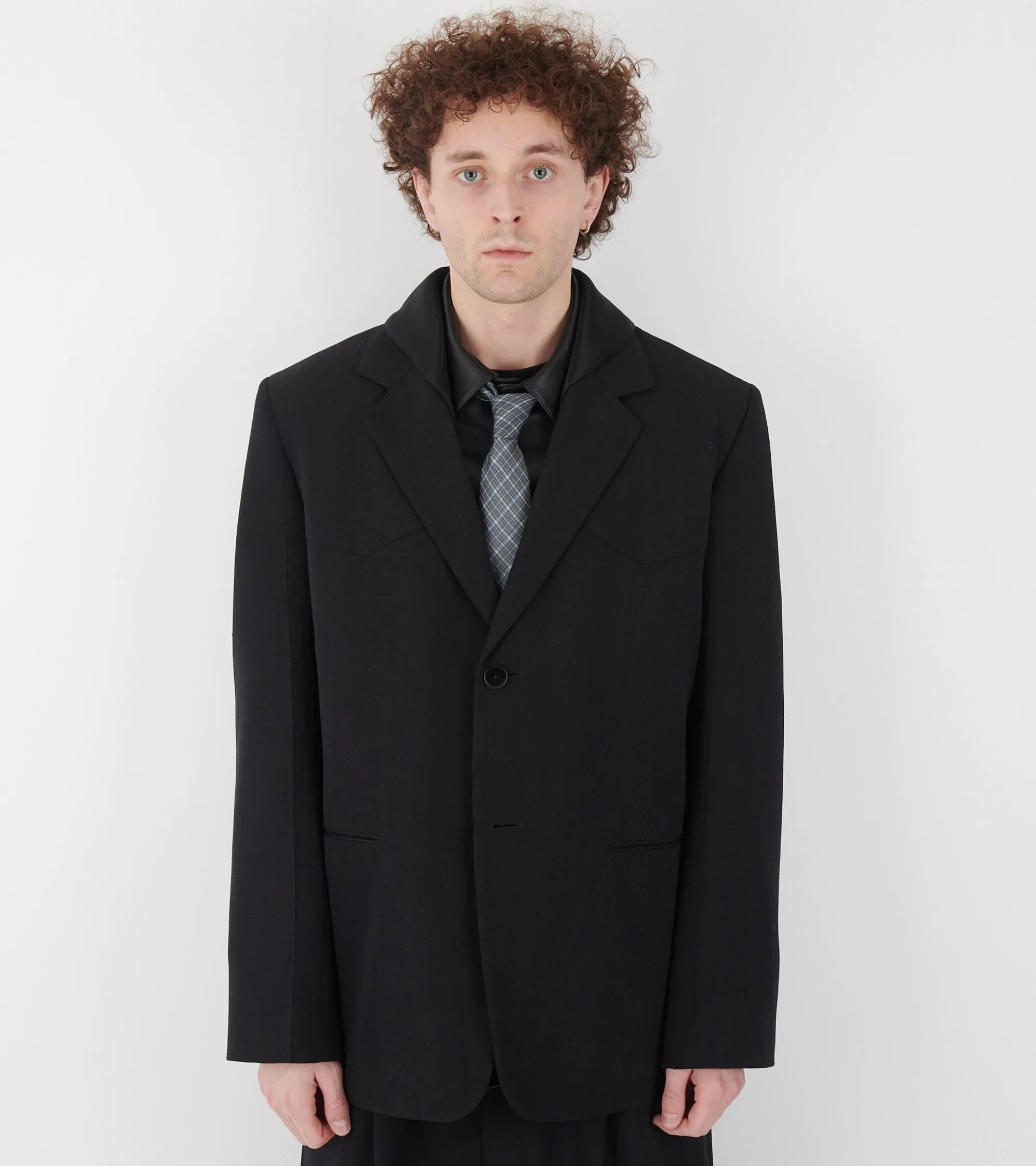 Fluid Silk Blazer Midnight sold by Dr. Adams product image thumbnail 3