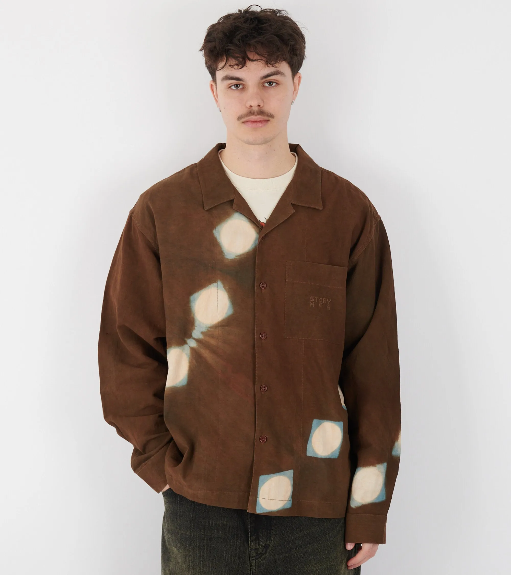Greetings Shirt L/S Brown Lunar sold by Dr. Adams product image thumbnail 2