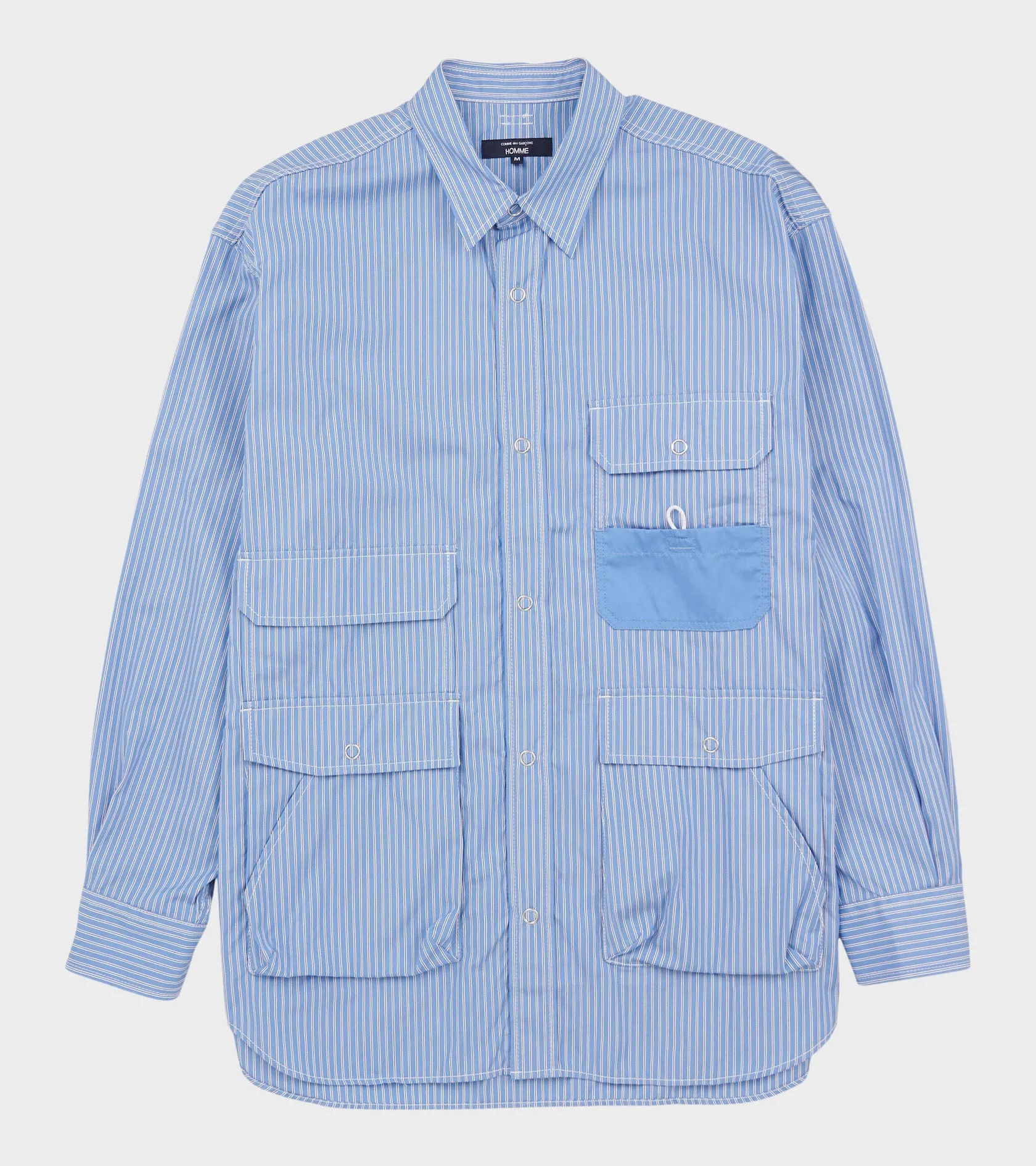 Striped Pocket Shirt Blue/White sold by Dr. Adams