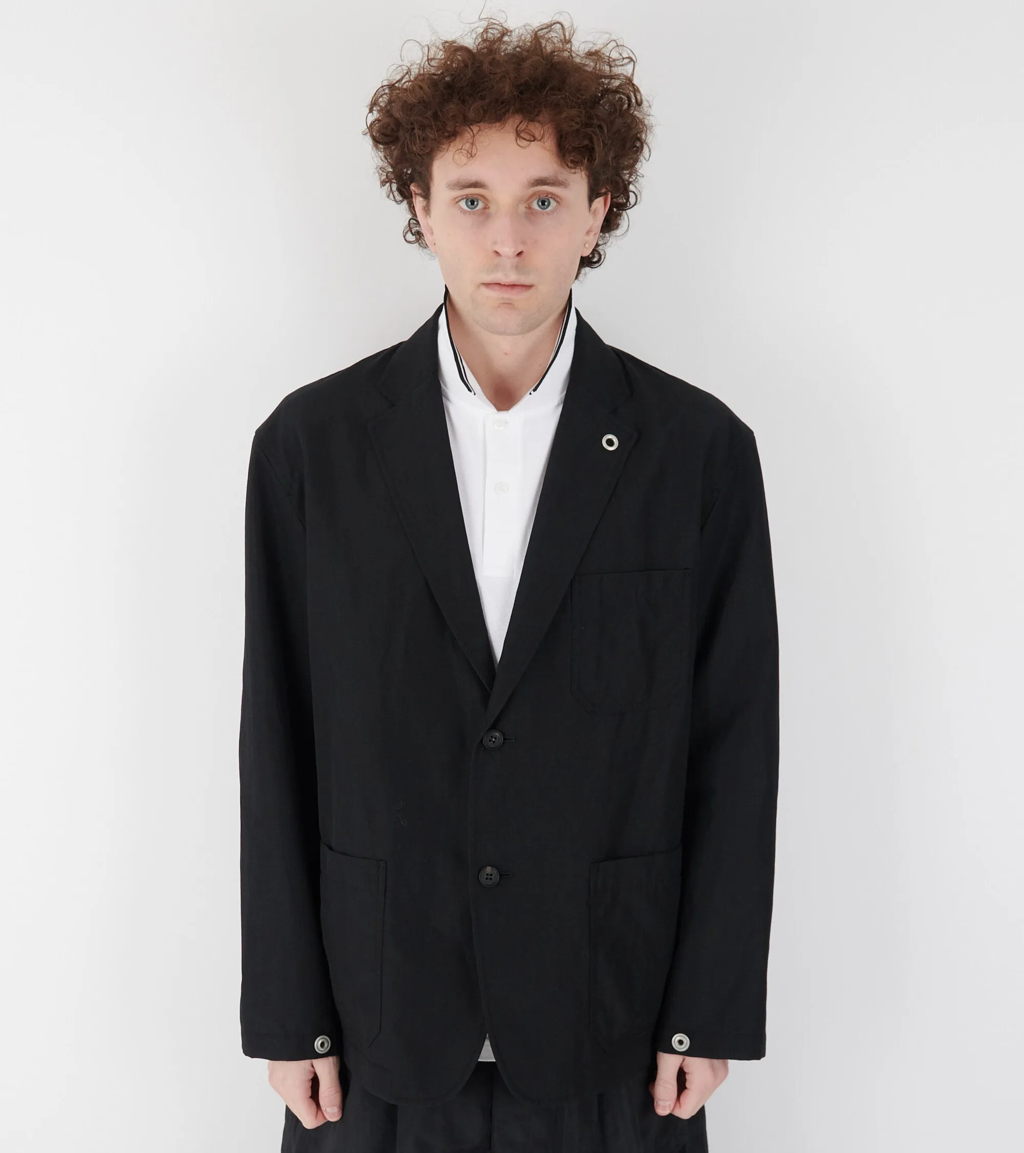 Wool Linen Blazer Black sold by Dr. Adams product image thumbnail 3