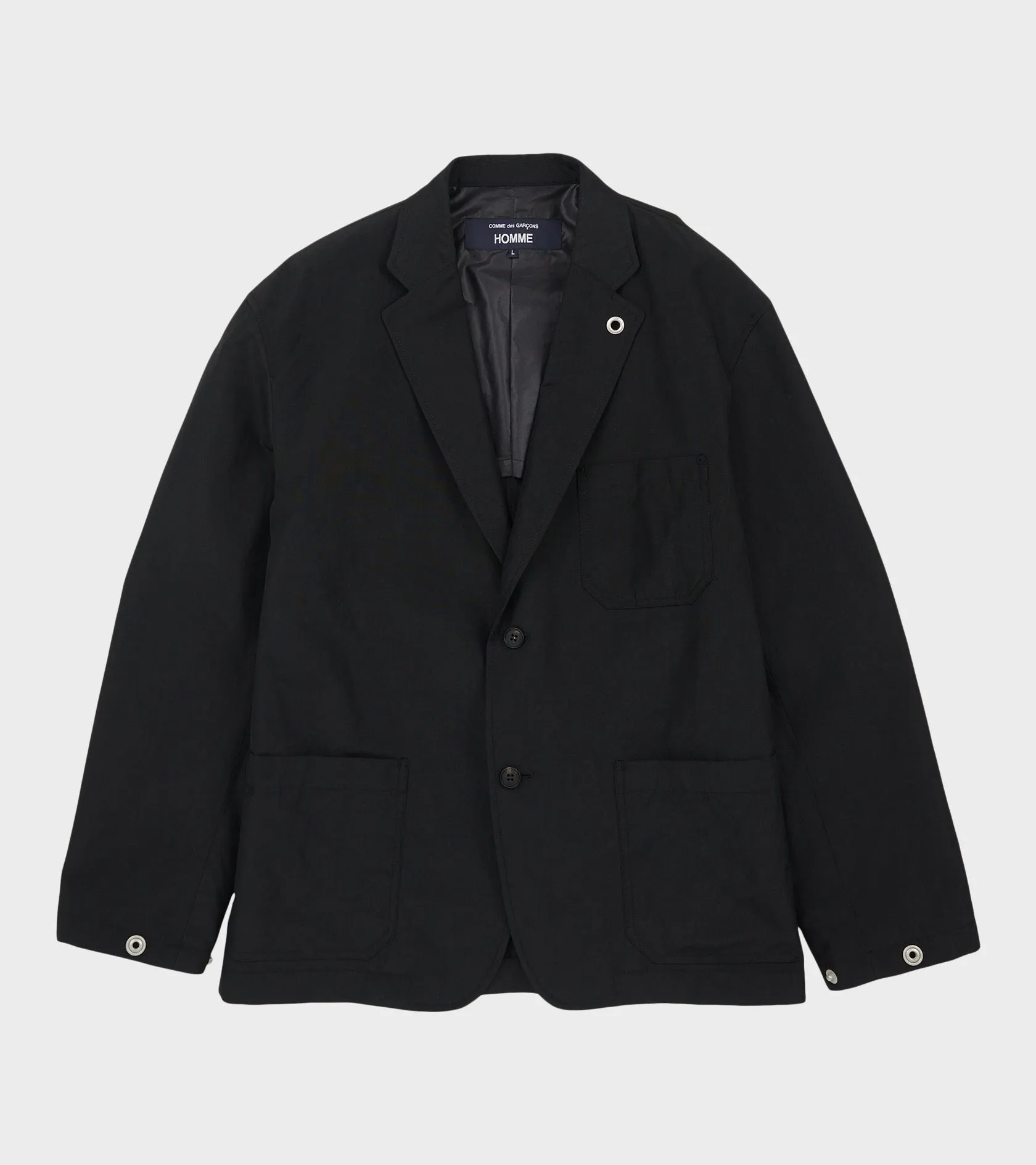 Wool Linen Blazer Black sold by Dr. Adams