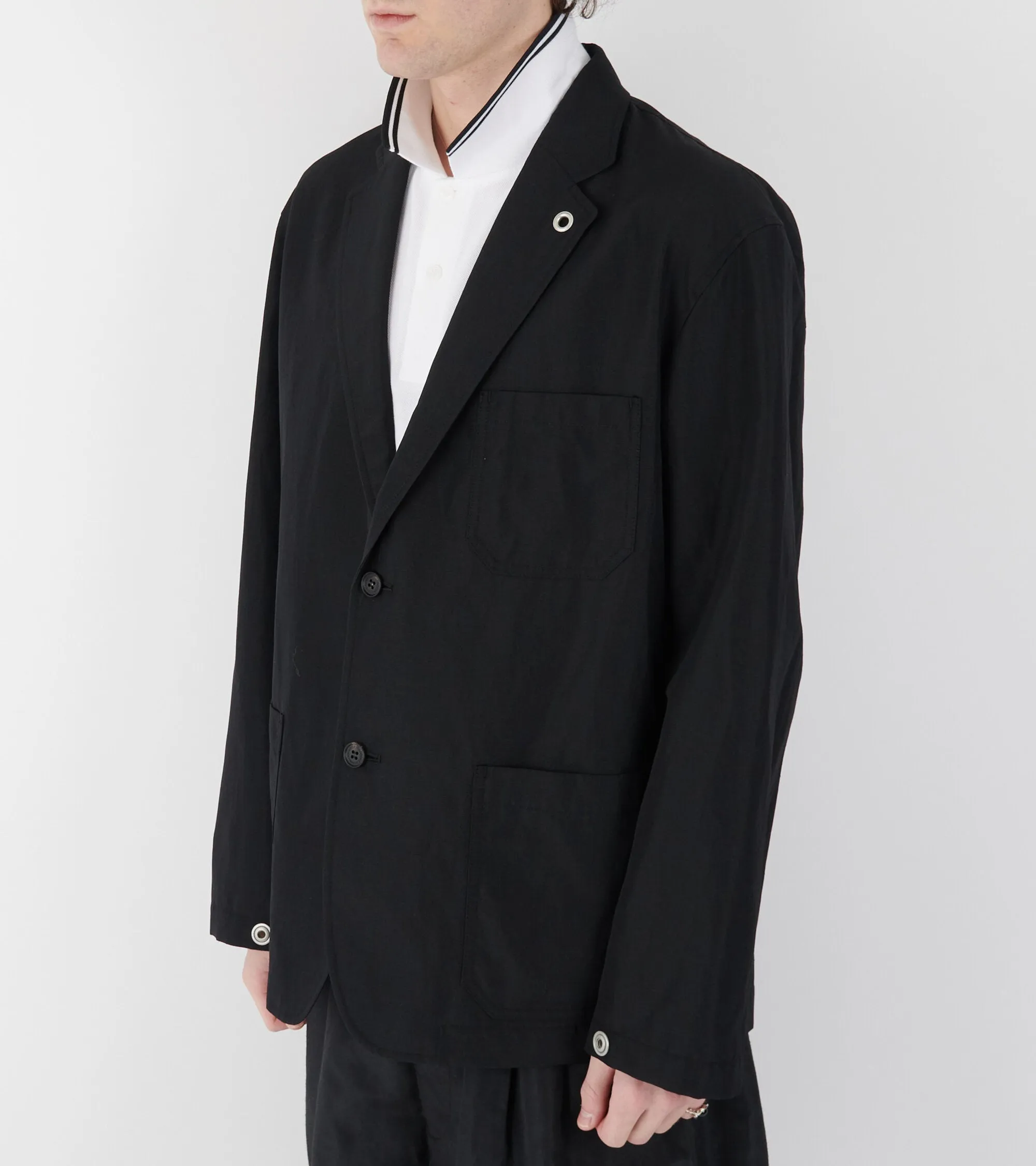 Wool Linen Blazer Black sold by Dr. Adams product image thumbnail 4