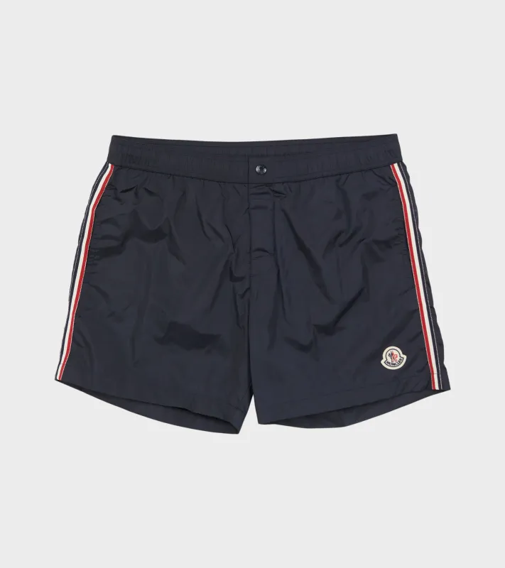 Tricolor Swim Shorts Navy sold by Dr. Adams
