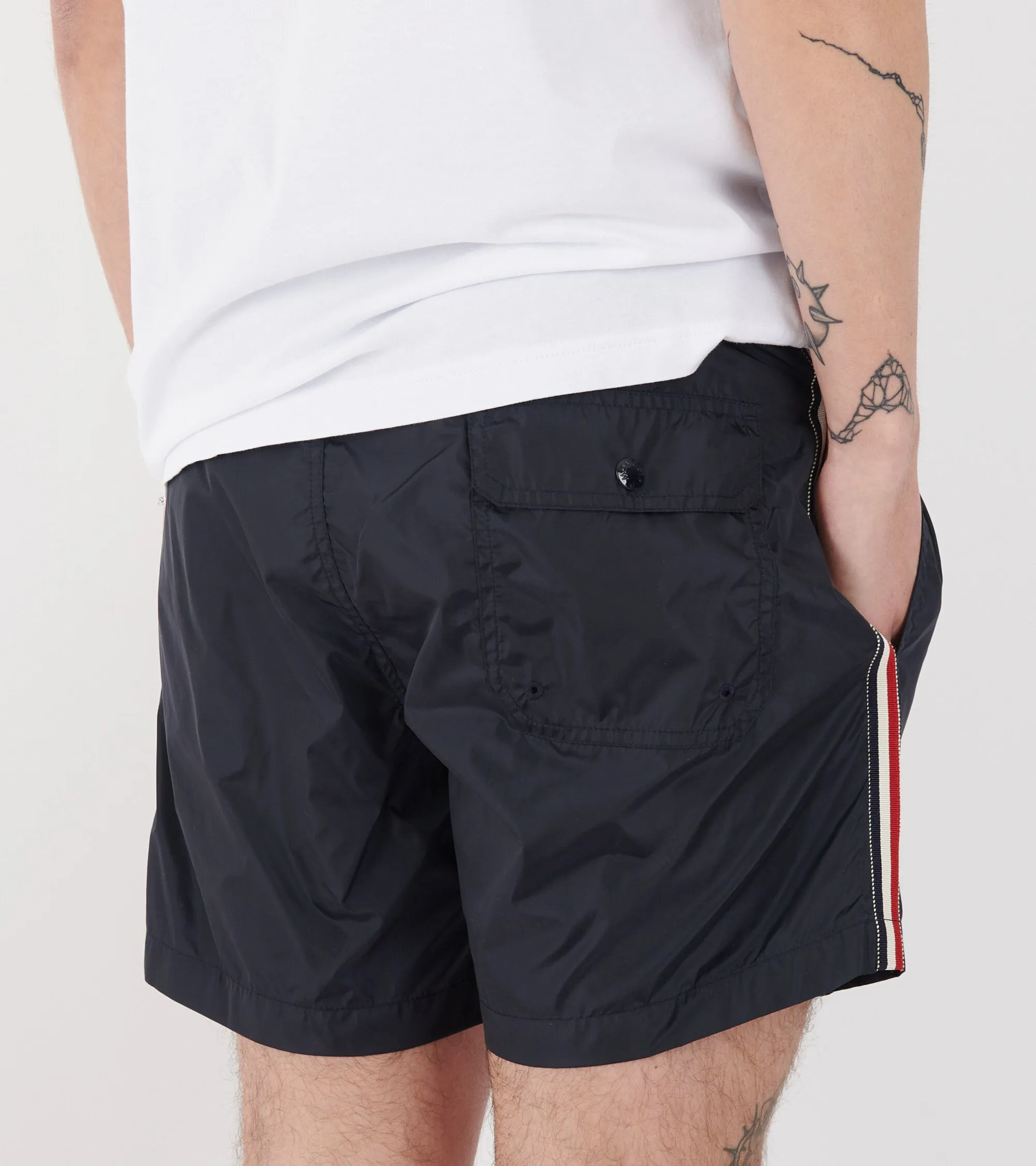 Tricolor Swim Shorts Navy sold by Dr. Adams product image thumbnail 4