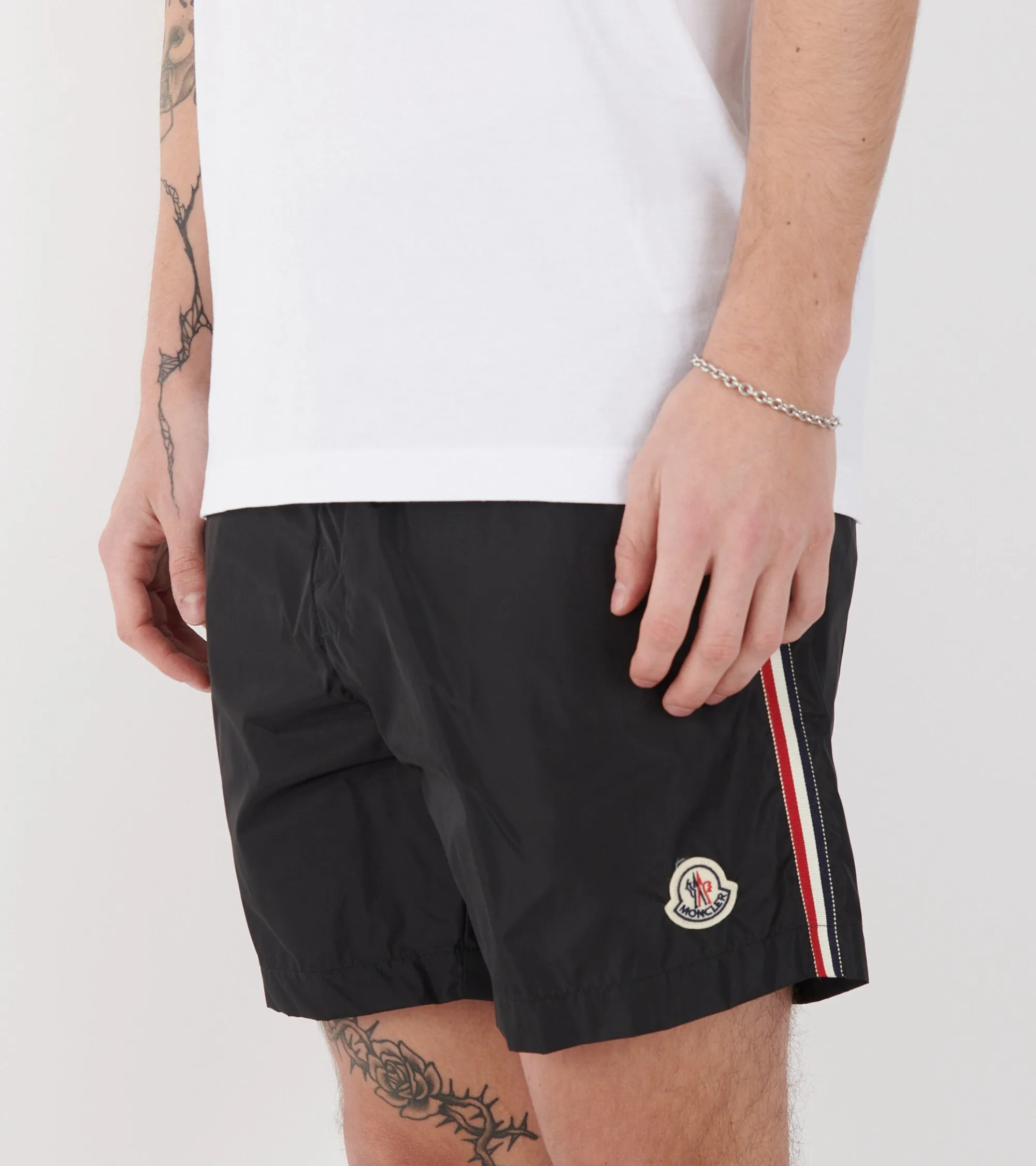 Tricolor Swim Shorts Black sold by Dr. Adams product image thumbnail 2