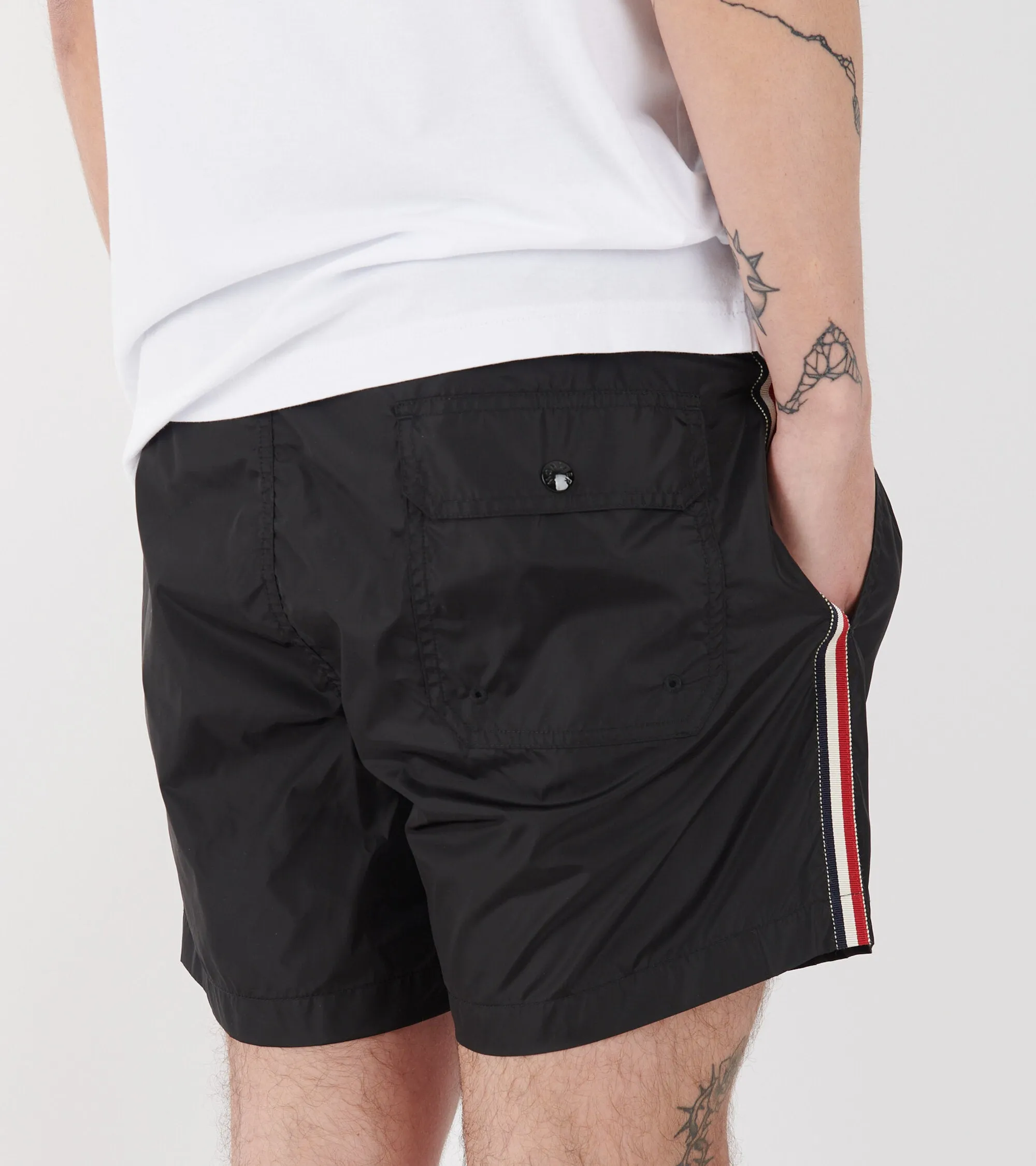 Tricolor Swim Shorts Black sold by Dr. Adams product image thumbnail 4
