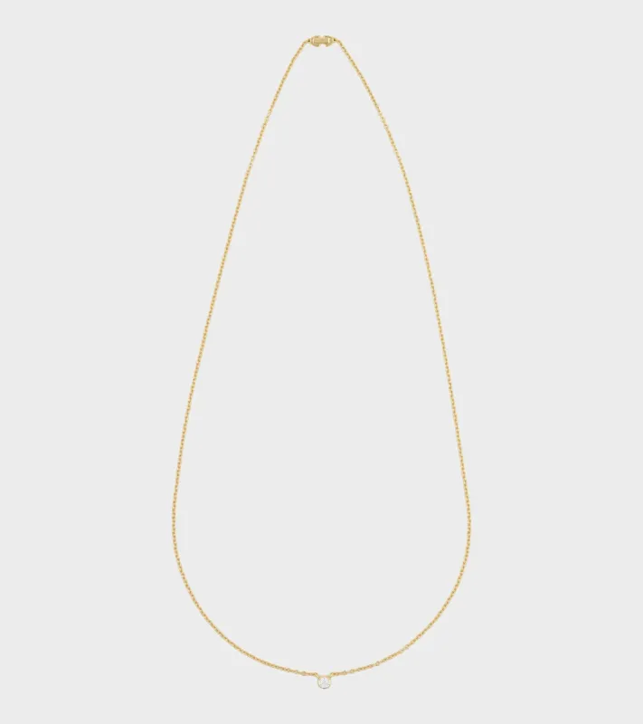 Oda Floating Necklace Gold made by RAGBAG