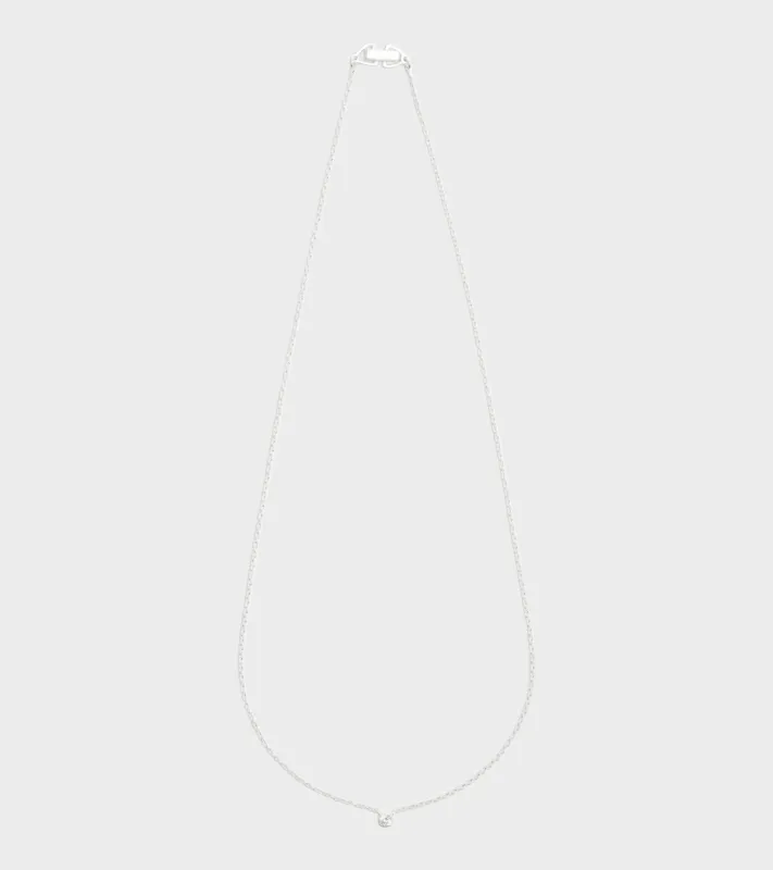 Oda Floating Necklace Silver made by RAGBAG