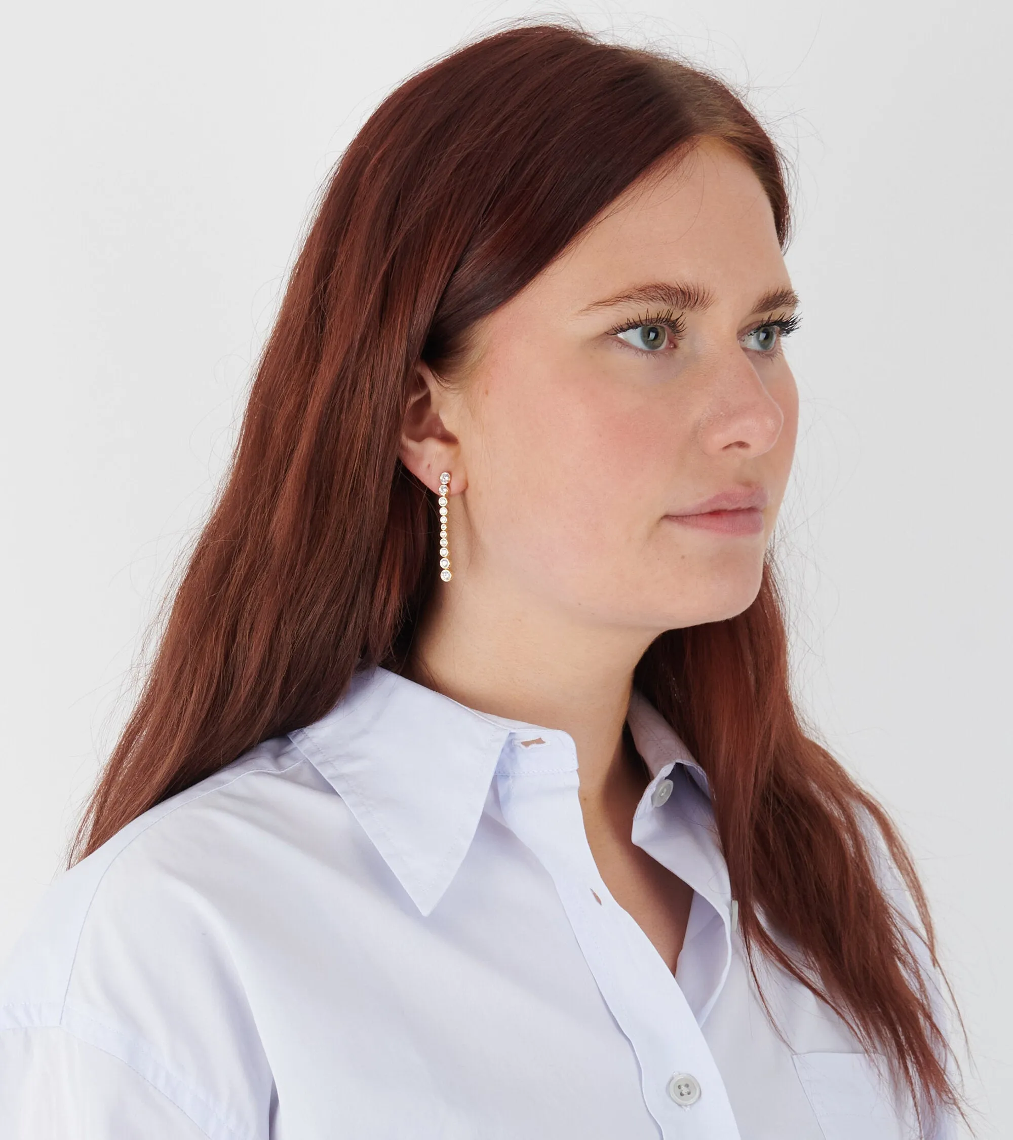 Oda Long Earrings Gold sold by Dr. Adams product image thumbnail 2