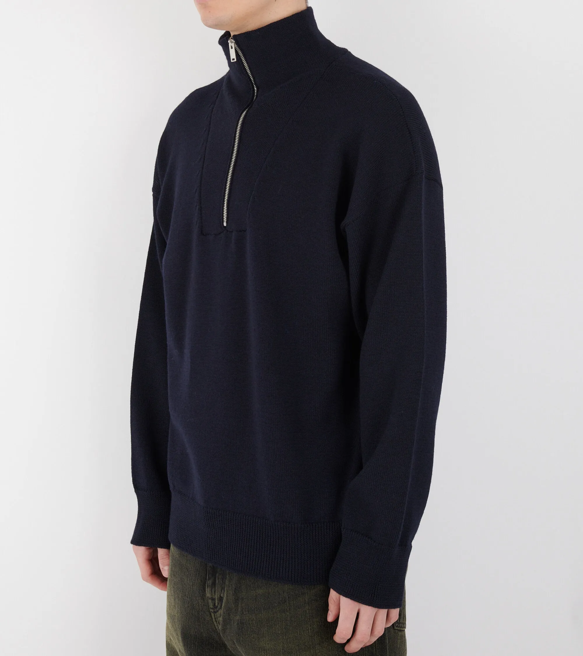 Zipped Jumper Navy sold by Dr. Adams product image thumbnail 4