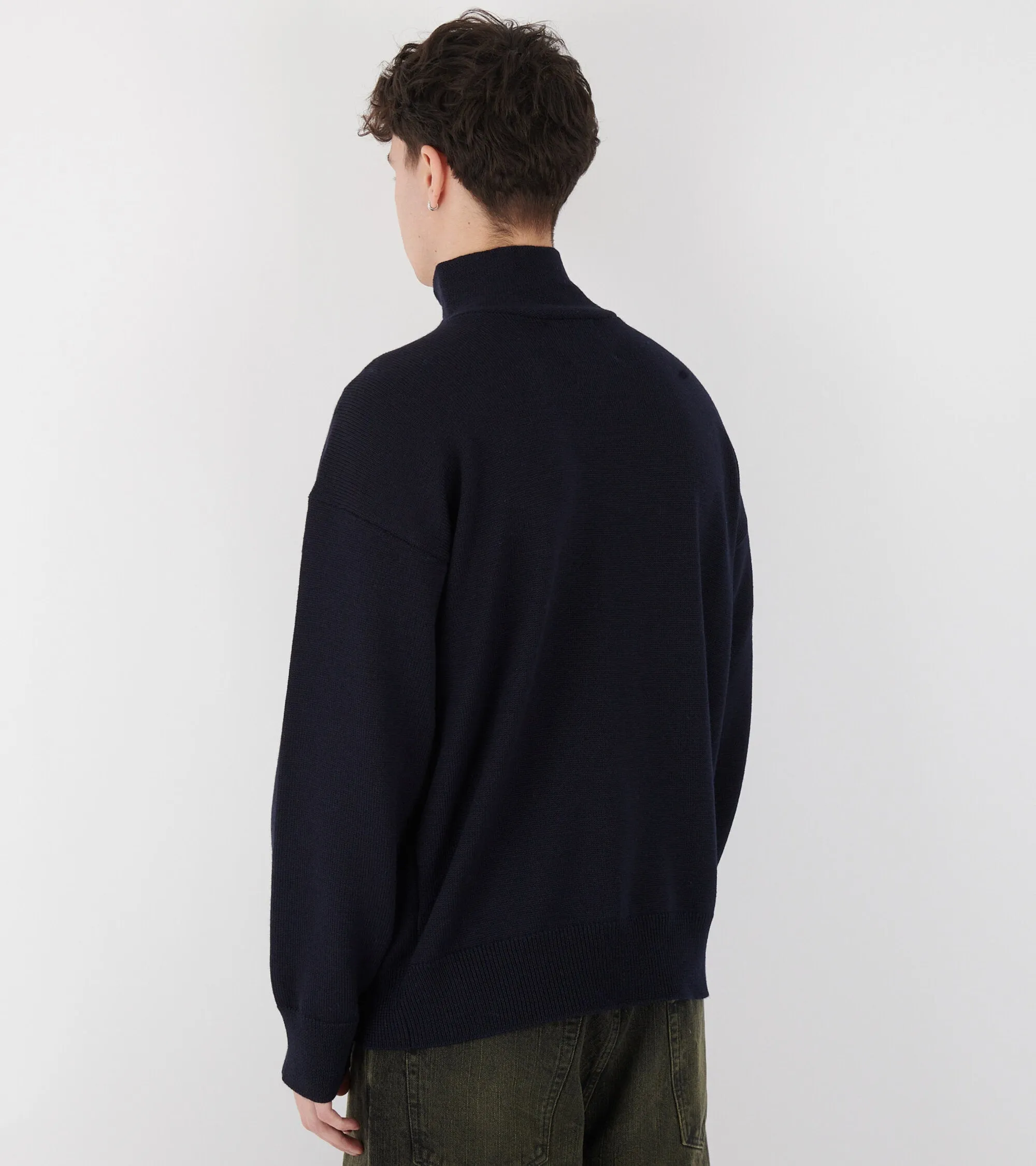 Zipped Jumper Navy sold by Dr. Adams product image thumbnail 5