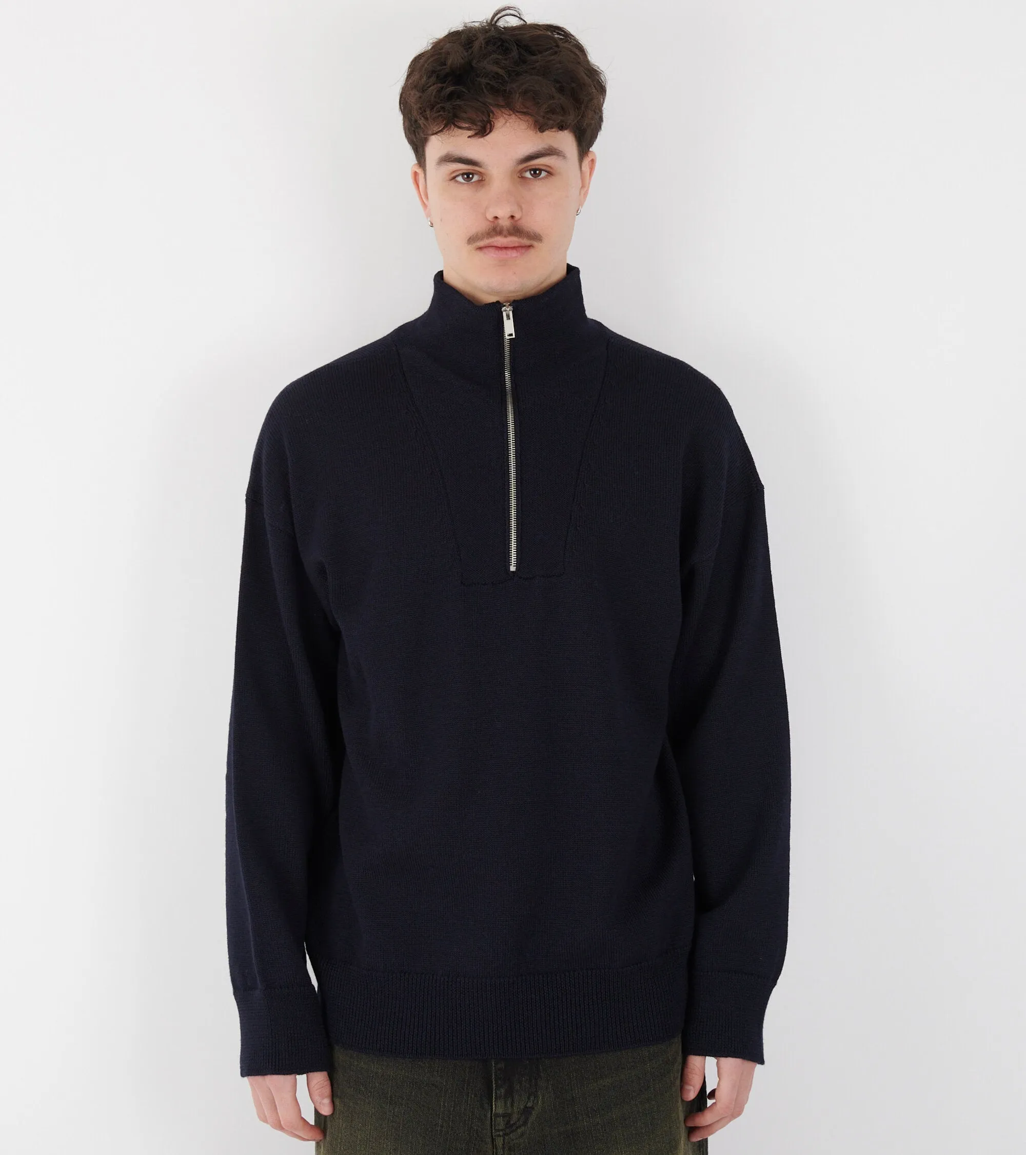 Zipped Jumper Navy sold by Dr. Adams product image thumbnail 3