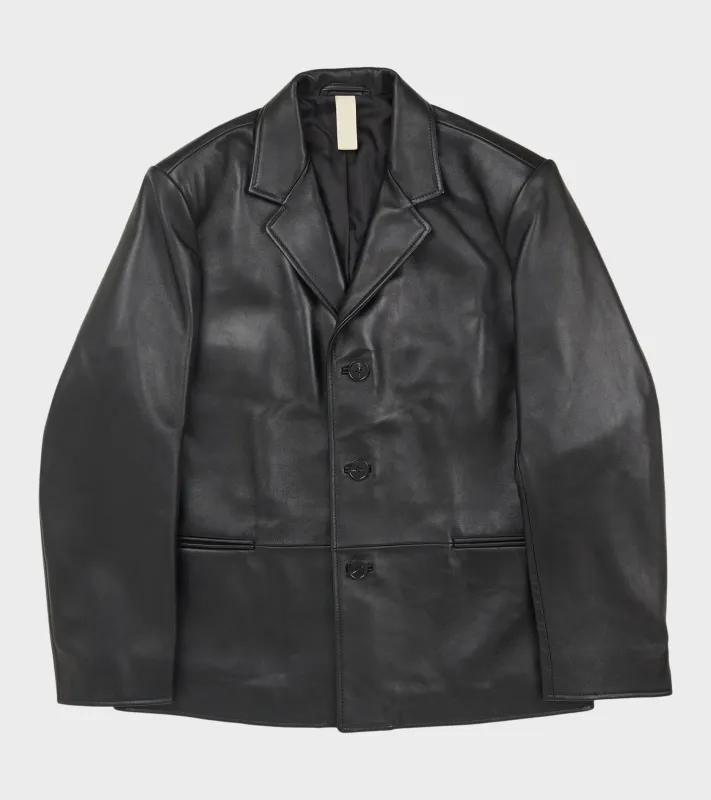 Short Leather Blazer Black sold by Dr. Adams