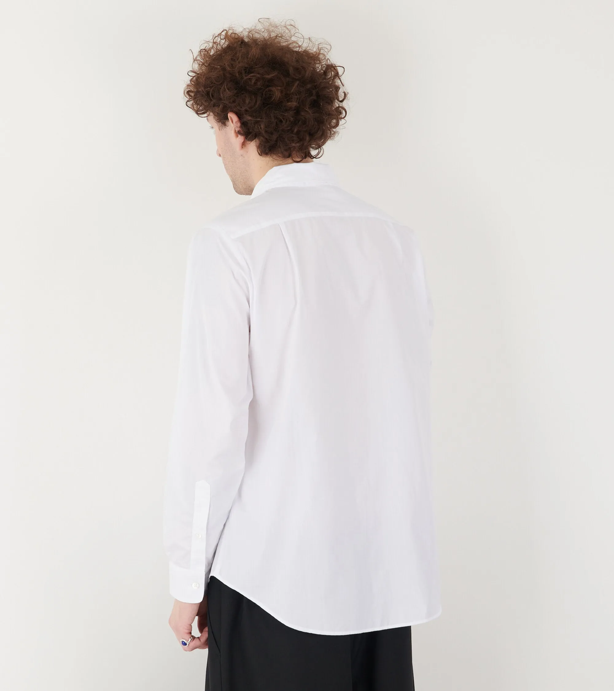 Overprint Button Down Shirt White sold by Dr. Adams product image thumbnail 5