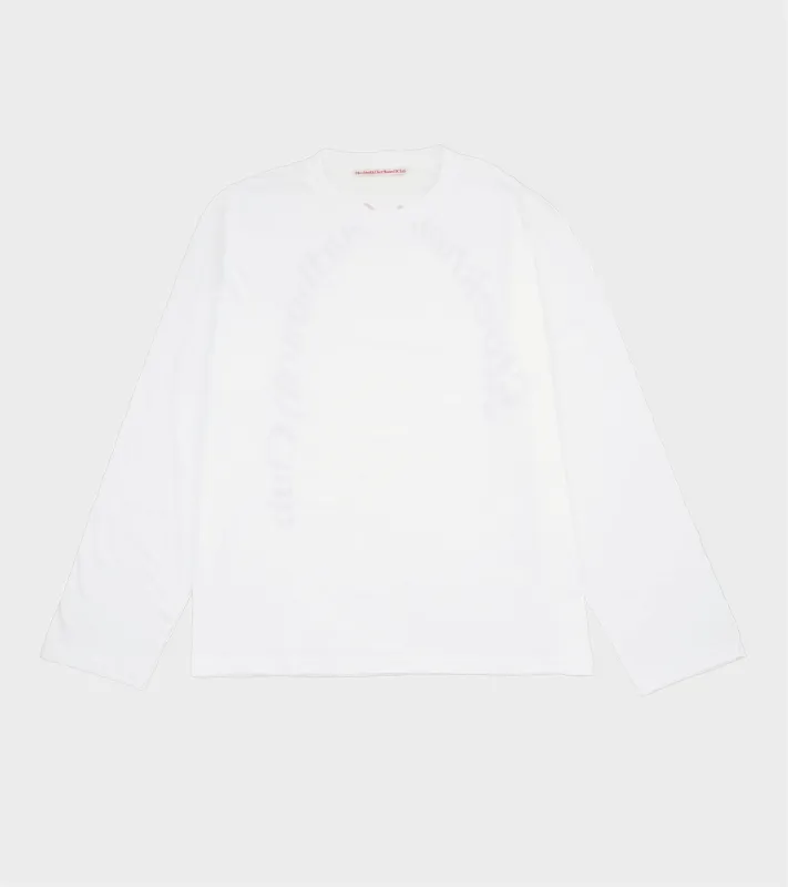 Greg Back Logo Longsleeve White sold by Dr. Adams