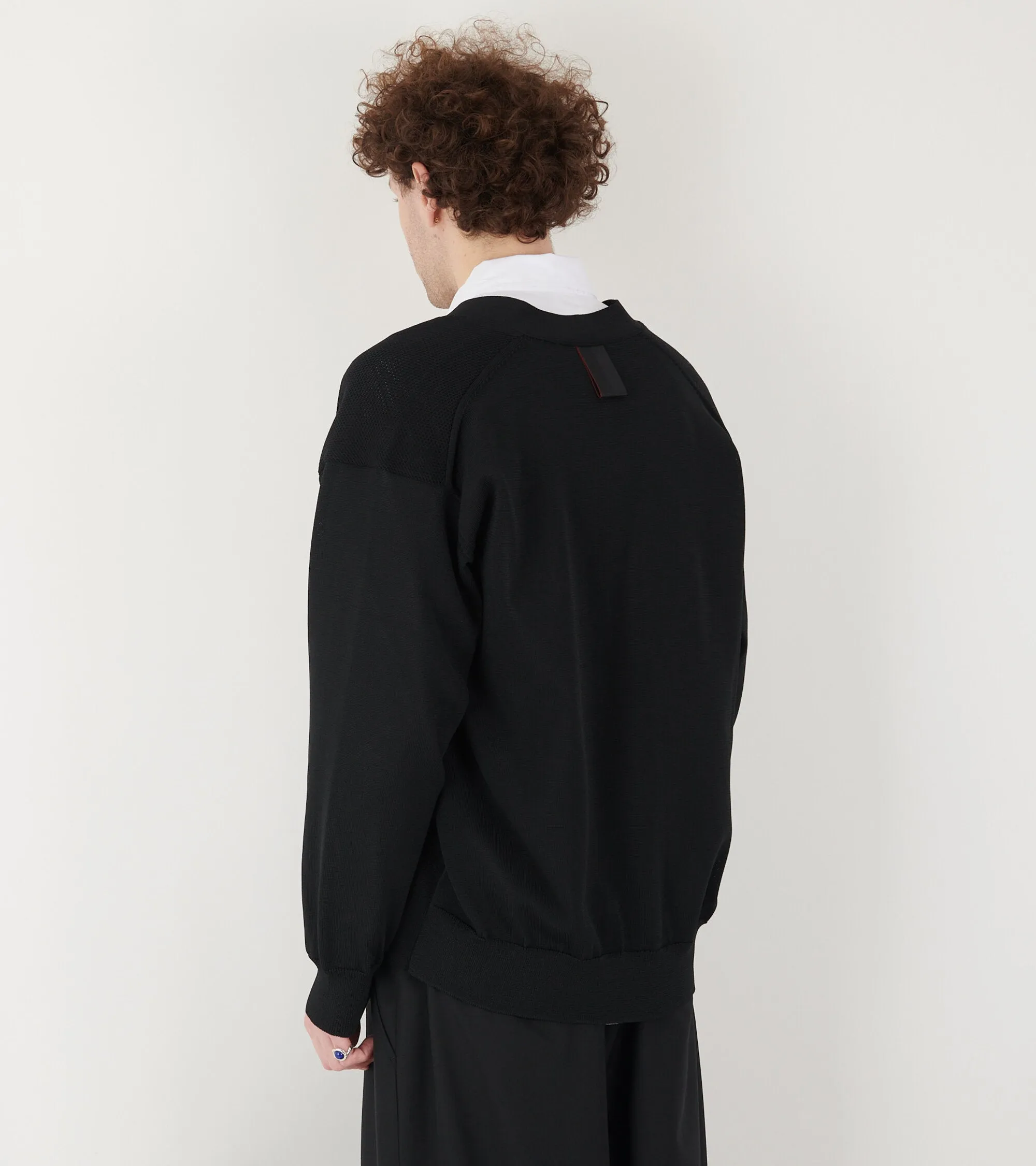 Zip Button Cardigan Black sold by Dr. Adams product image thumbnail 5