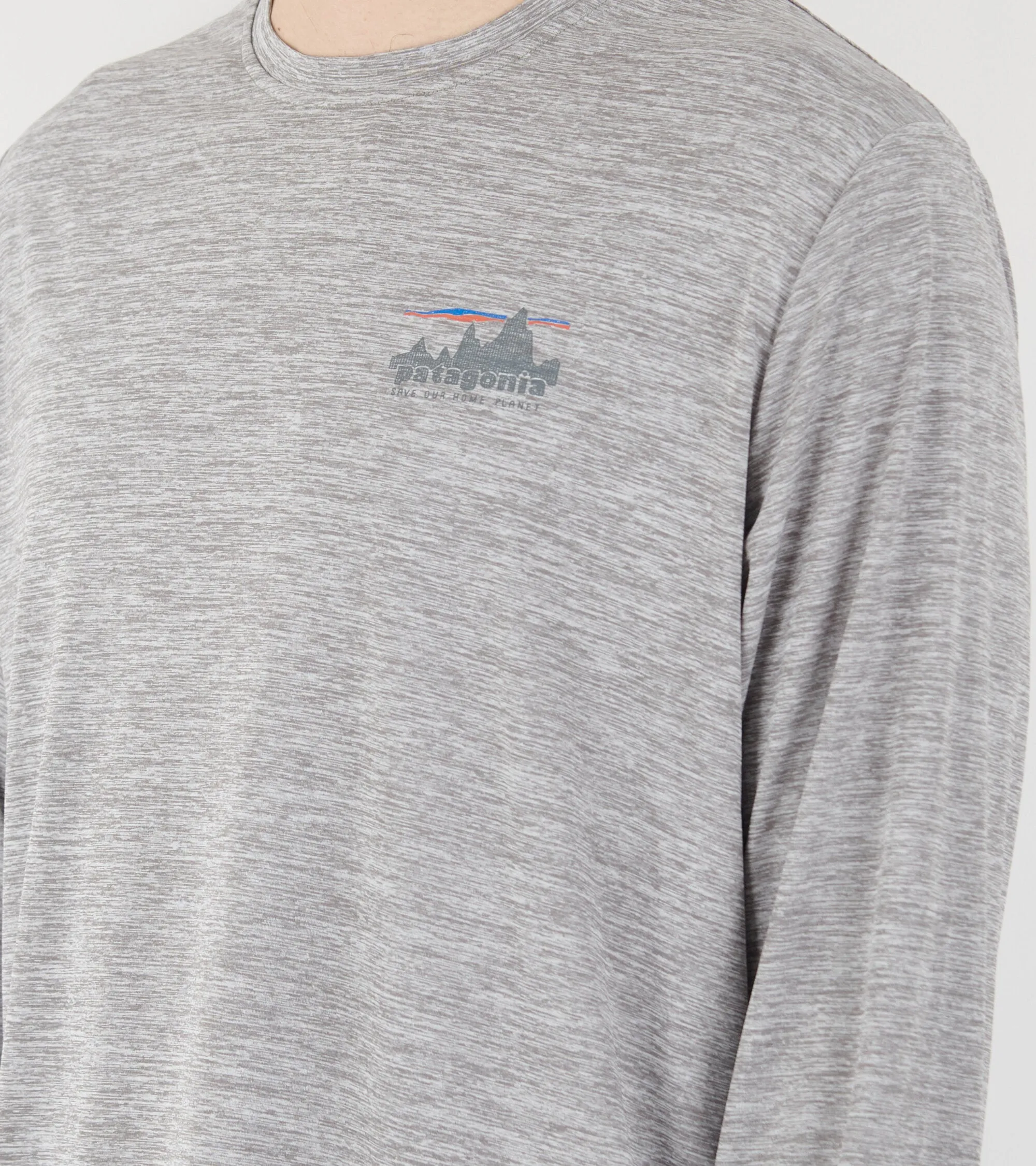 M's L/S Cap Cool Daily Graphic Shirt Skyline Feather Grey sold by Dr. Adams product image thumbnail 5