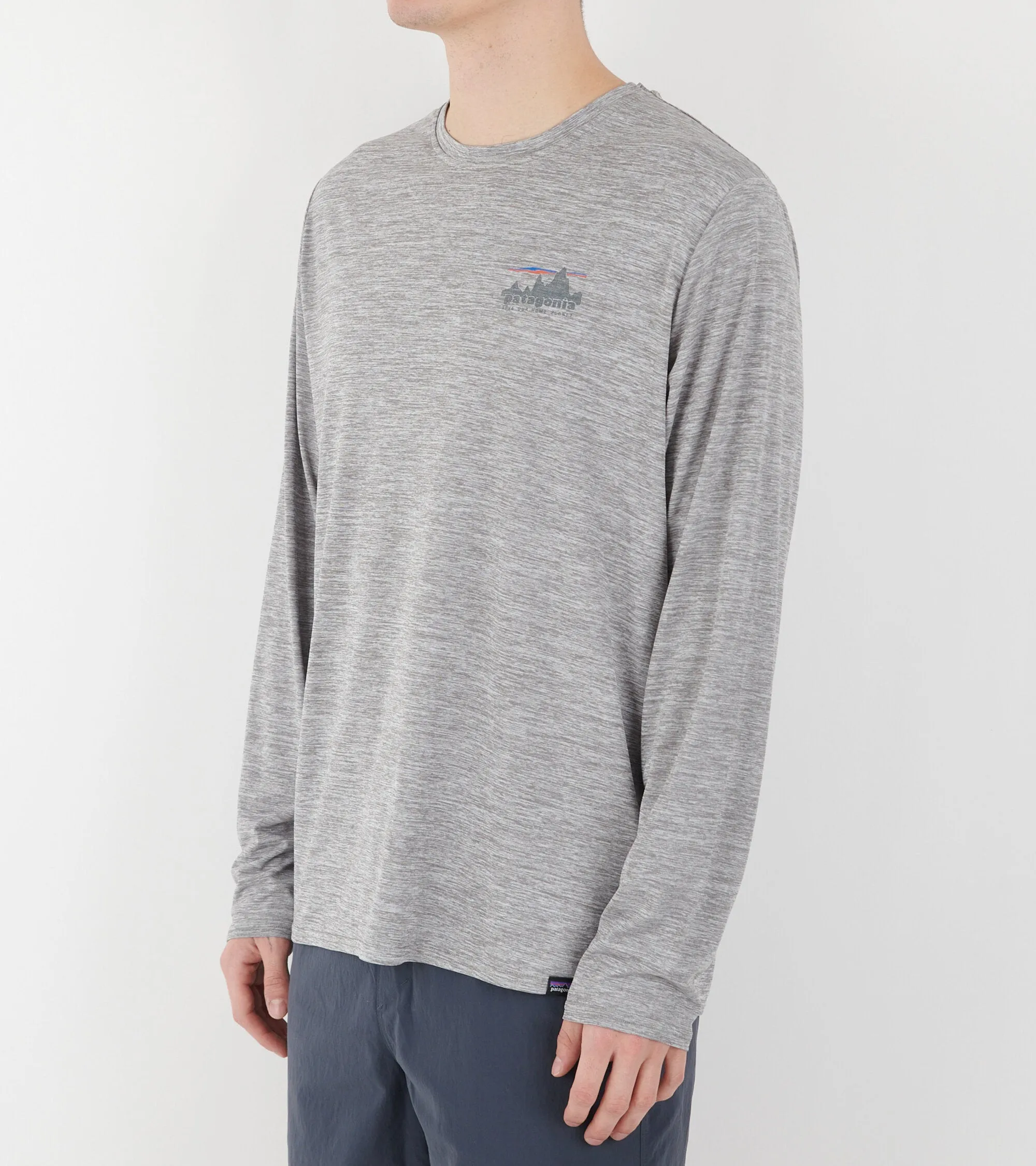 M's L/S Cap Cool Daily Graphic Shirt Skyline Feather Grey sold by Dr. Adams product image thumbnail 4