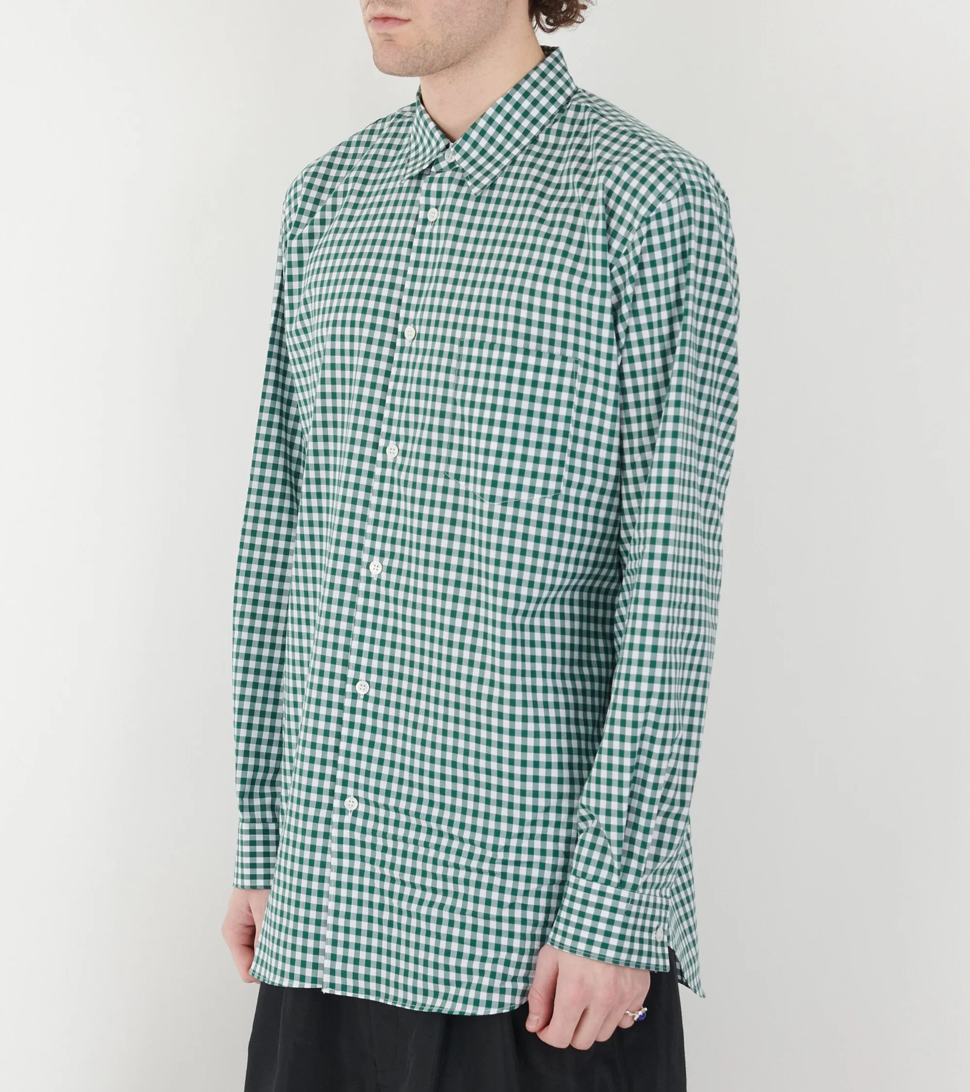 Check Shirt Dark Green/White sold by Dr. Adams product image thumbnail 4