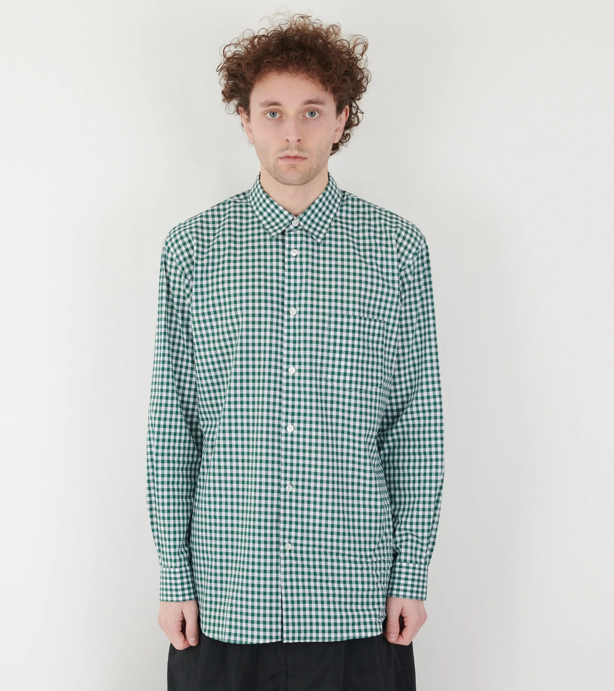 Check Shirt Dark Green/White sold by Dr. Adams product image thumbnail 3