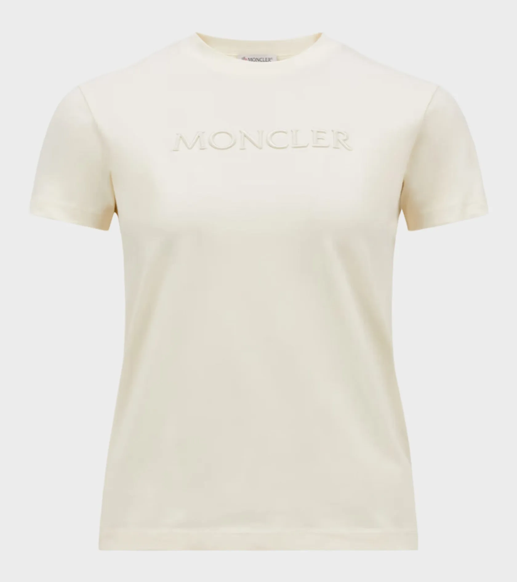Embroidered Tonal Logo Cotton T-shirt White Ivory sold by Dr. Adams