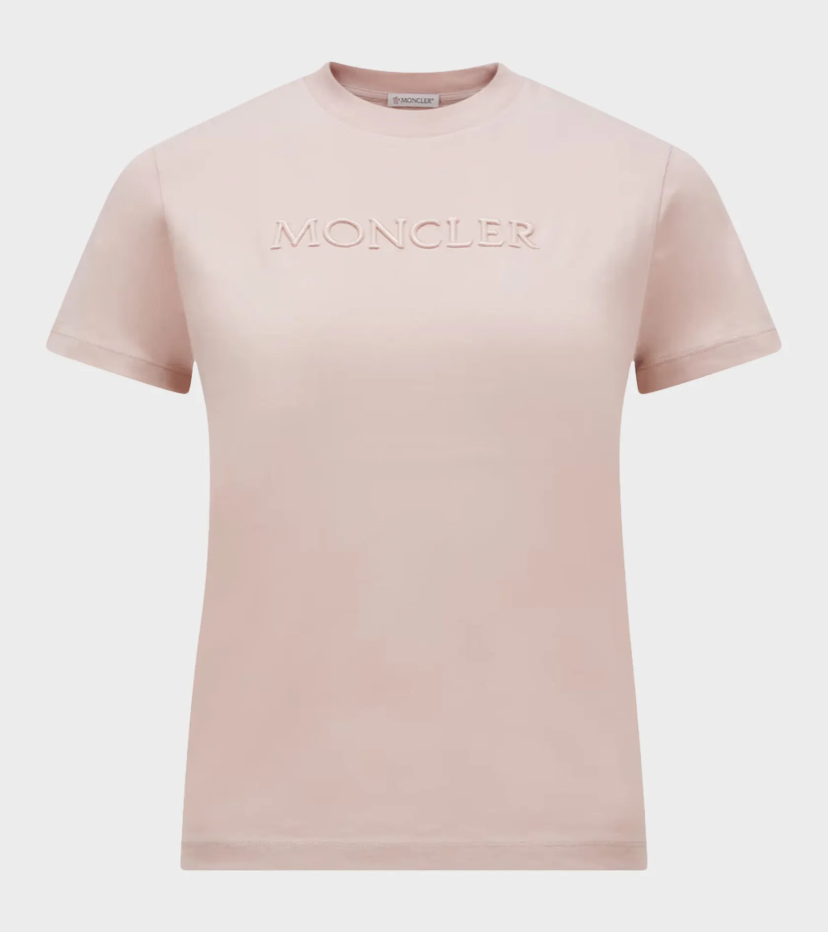 Embroidered Tonal Logo Cotton T-shirt Light Pink sold by Dr. Adams