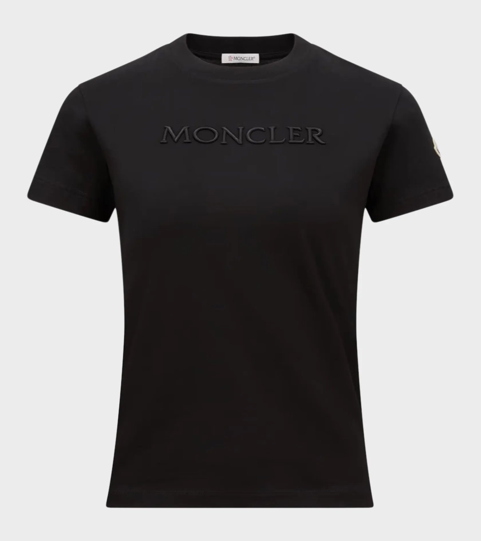 Embroidered Tonal Logo Cotton T-shirt Black sold by Dr. Adams