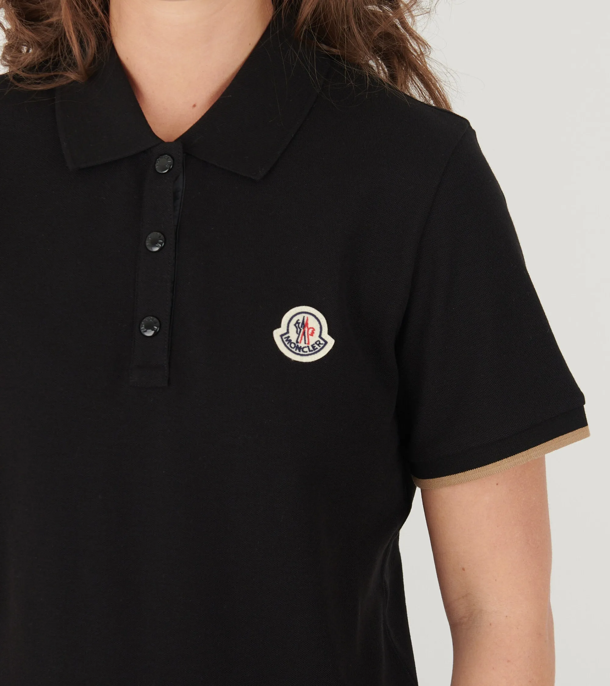 S/S Logo Cotton Polo Shirt Black/Light Brown sold by Dr. Adams product image thumbnail 4