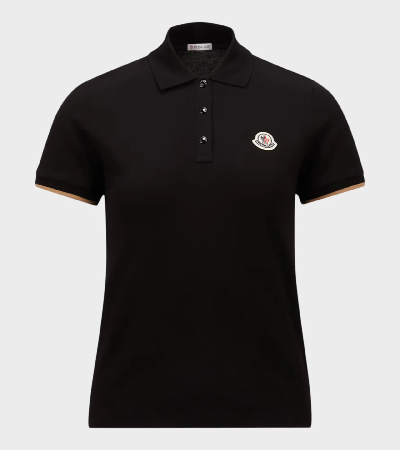S/S Logo Cotton Polo Shirt Black/Light Brown sold by Dr. Adams