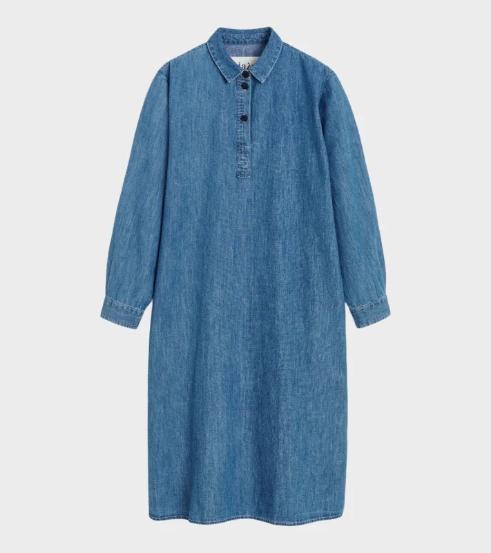 Umini Dress Denim Iceberg made by aiayu